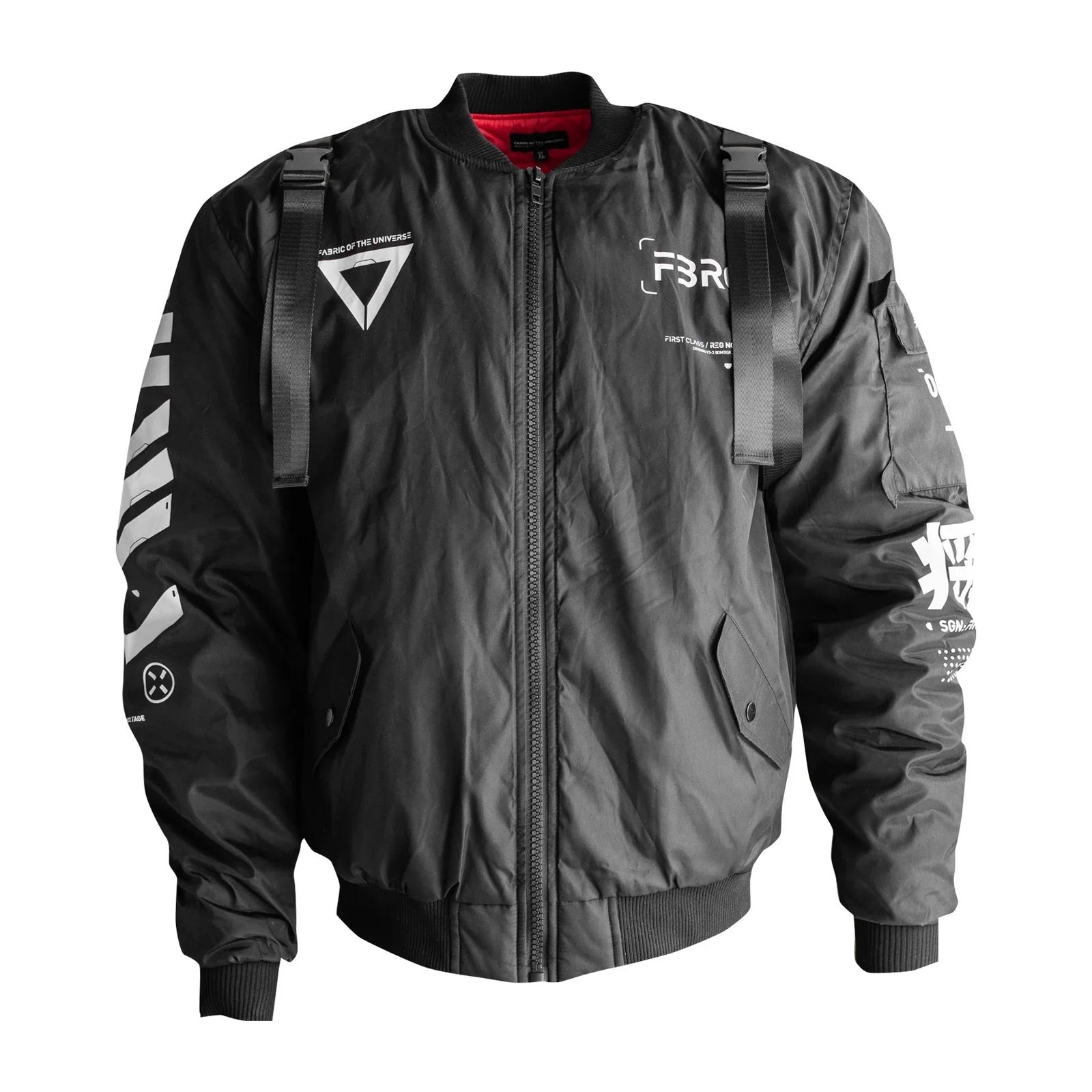 V3-3 Black Bomber Jacket 2