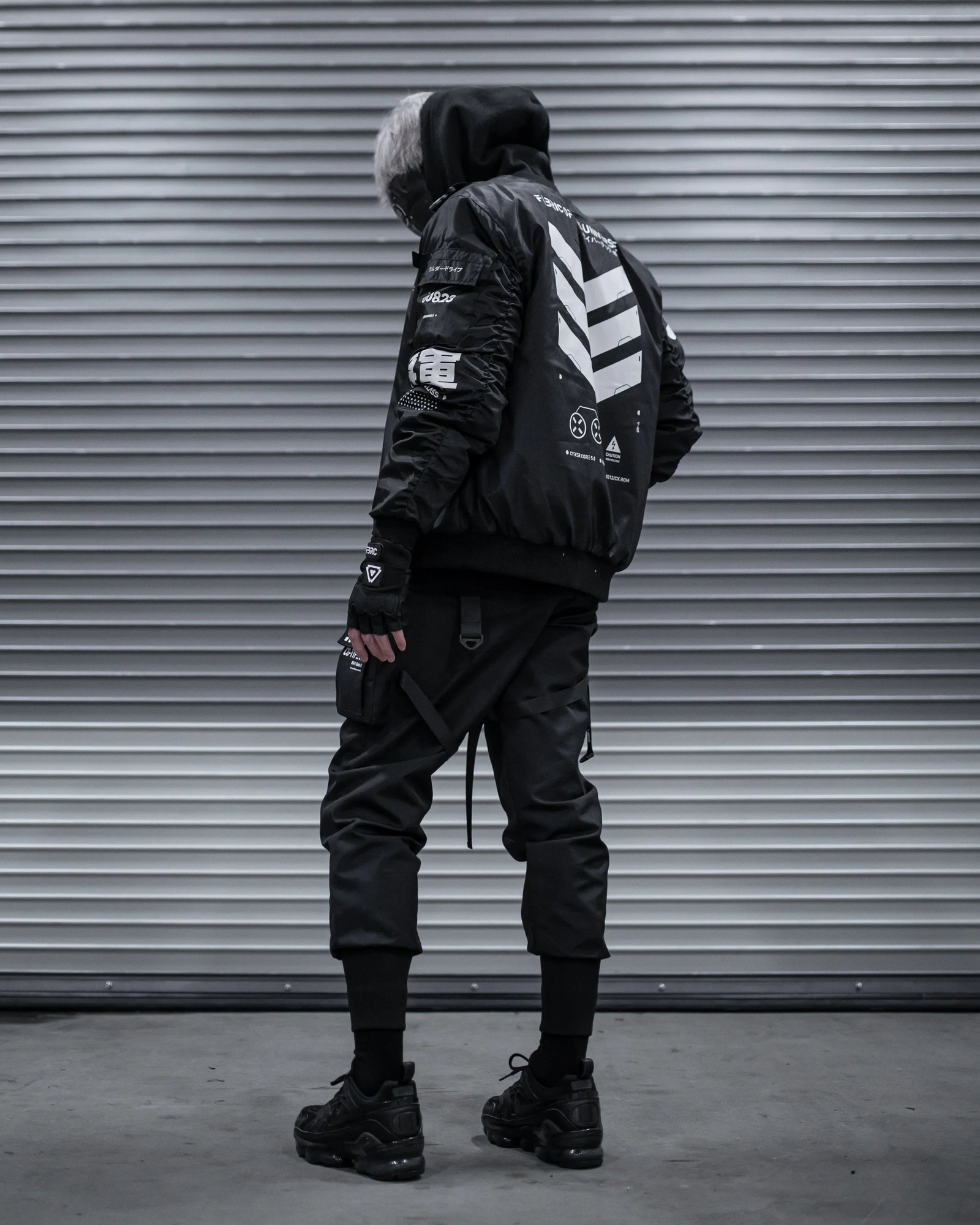 V3-3 Black Bomber Jacket 6