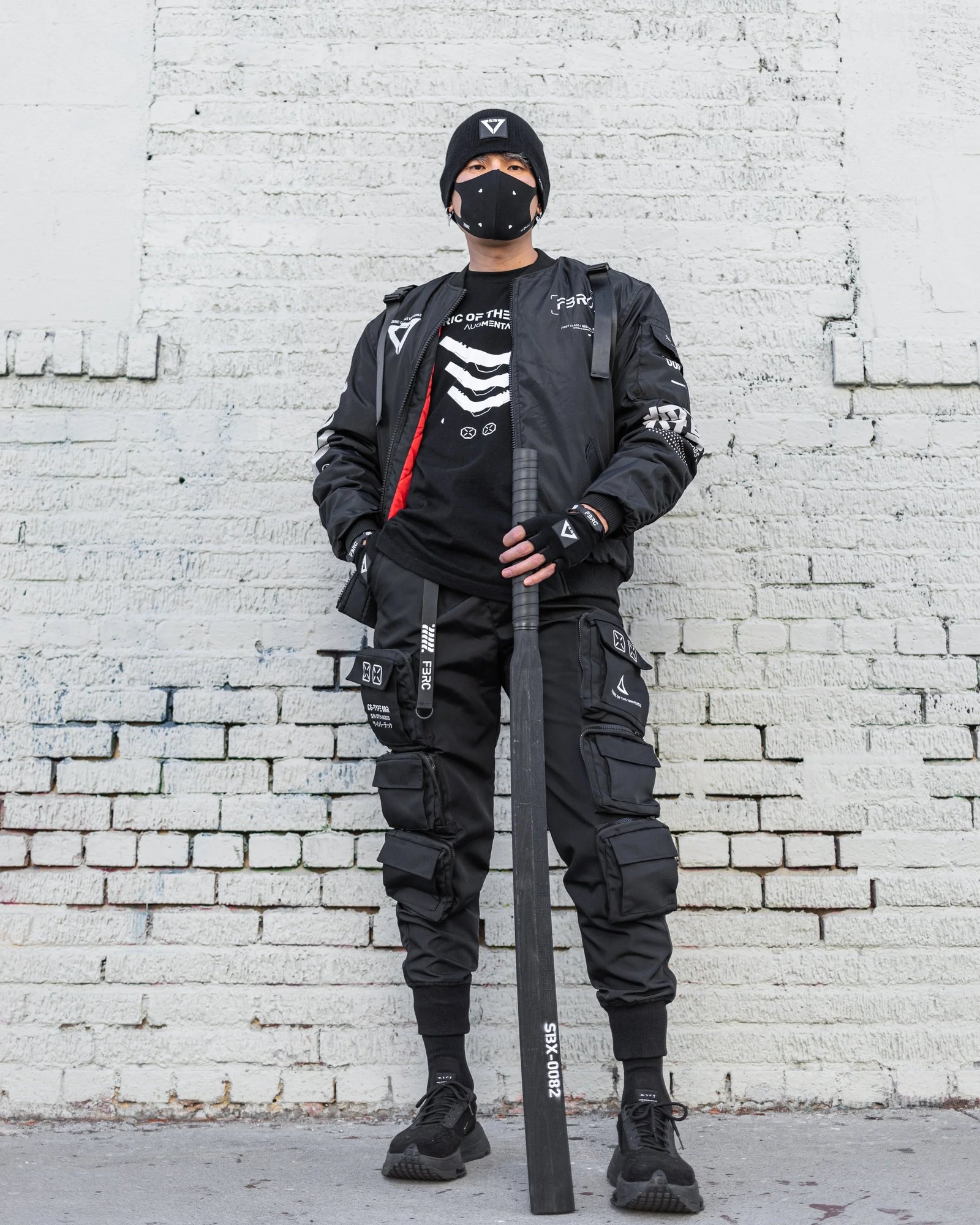 V3-3 Black Bomber Jacket 8