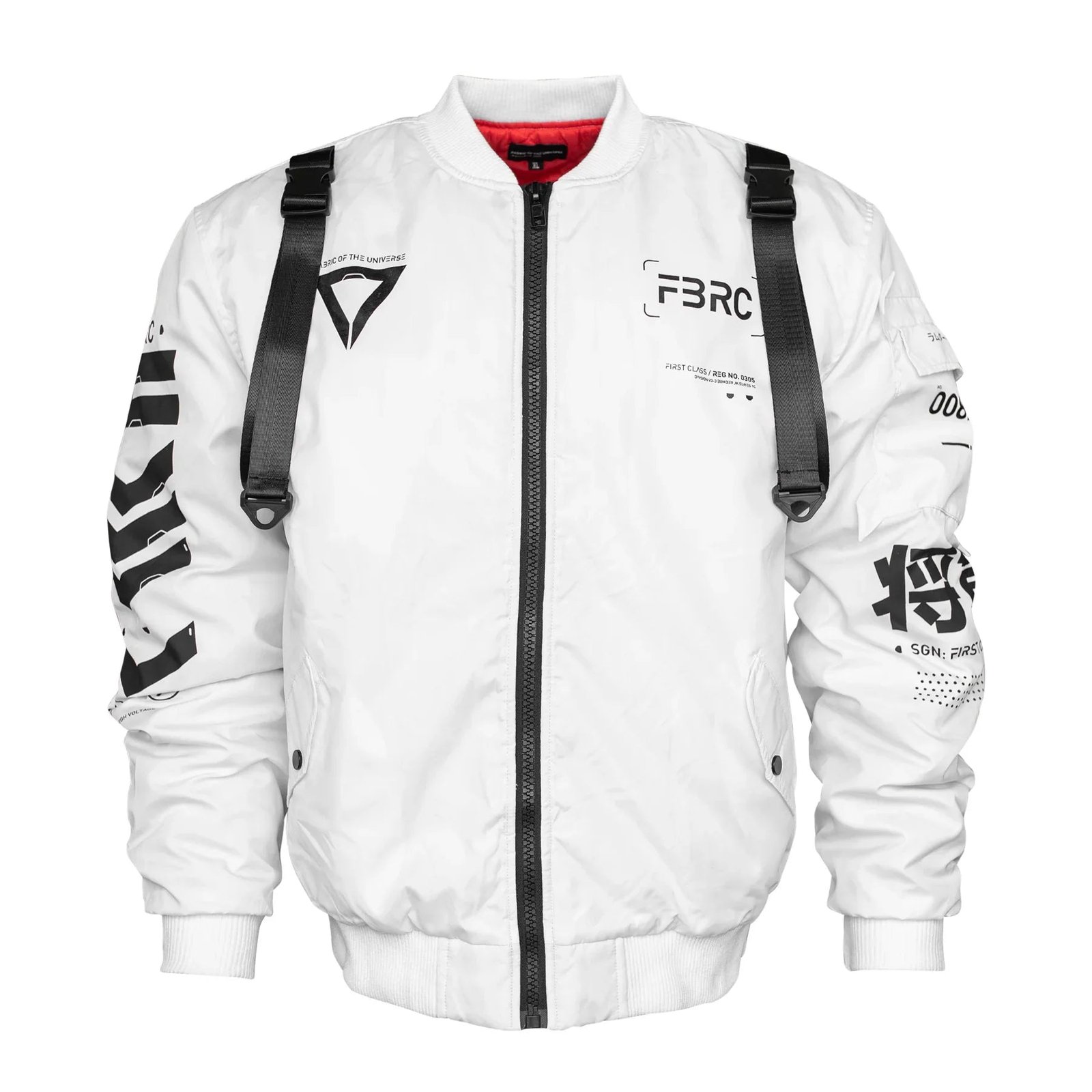 V3-3 White Bomber Jacket 2