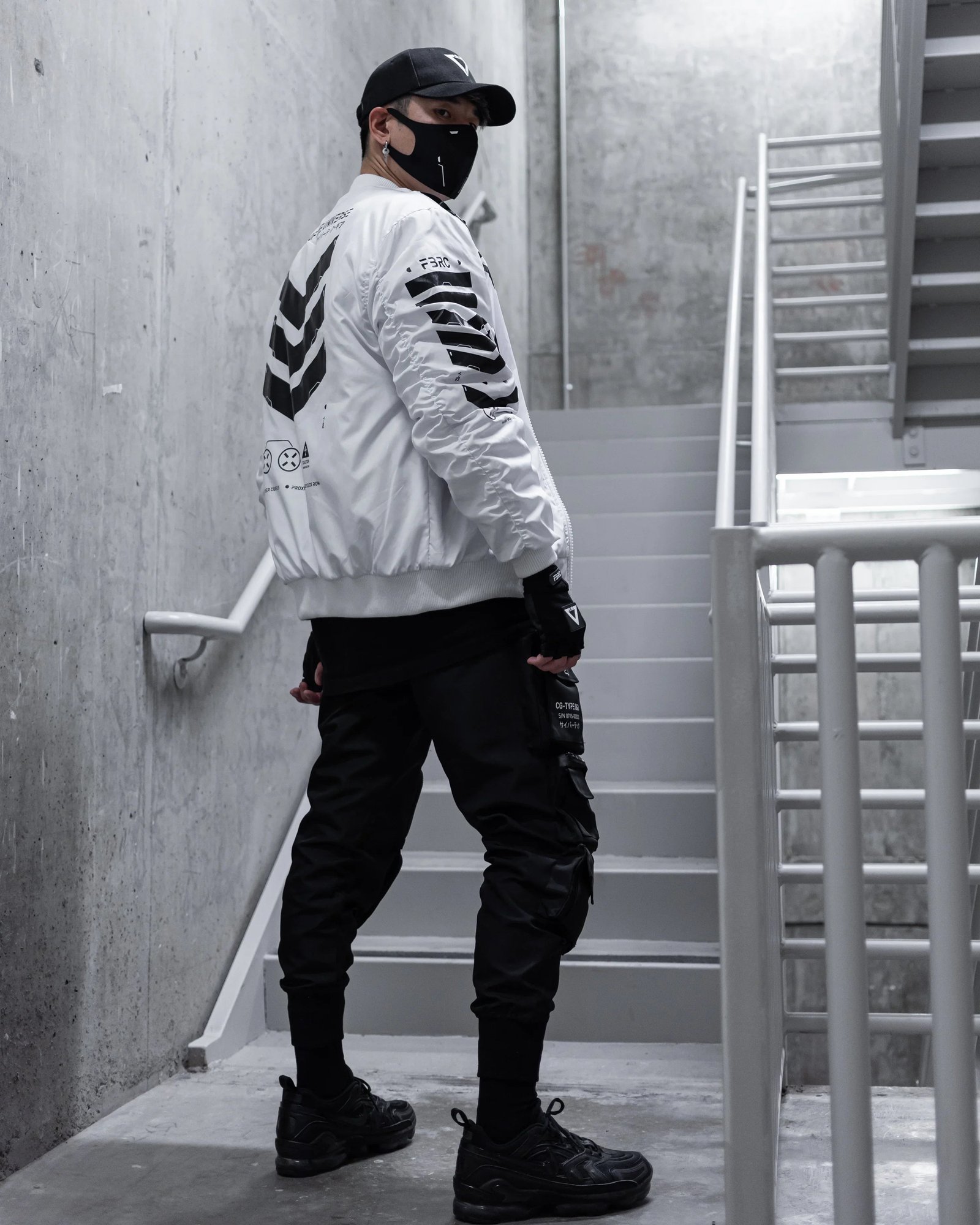 V3-3 White Bomber Jacket 6