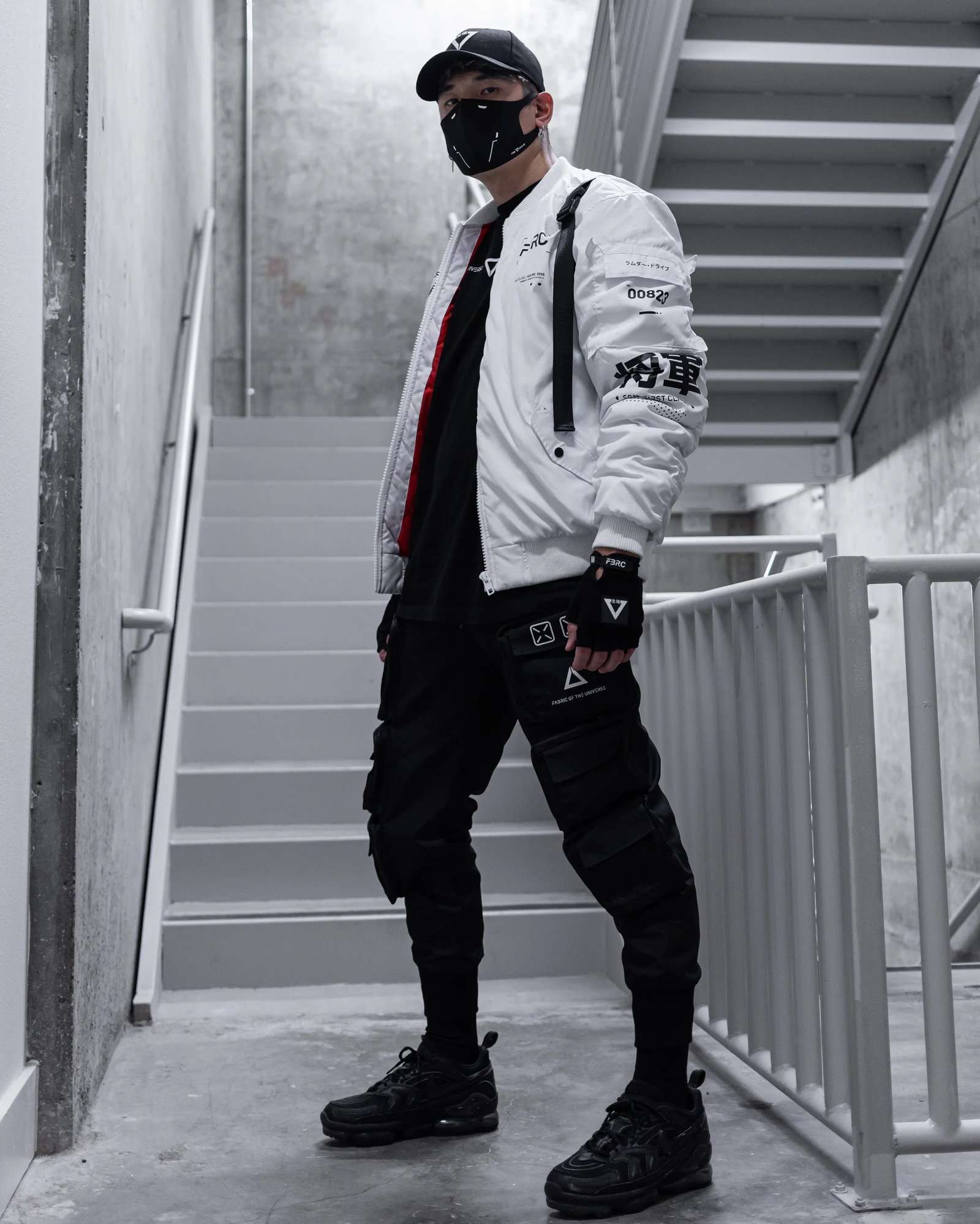 V3-3 White Bomber Jacket 9