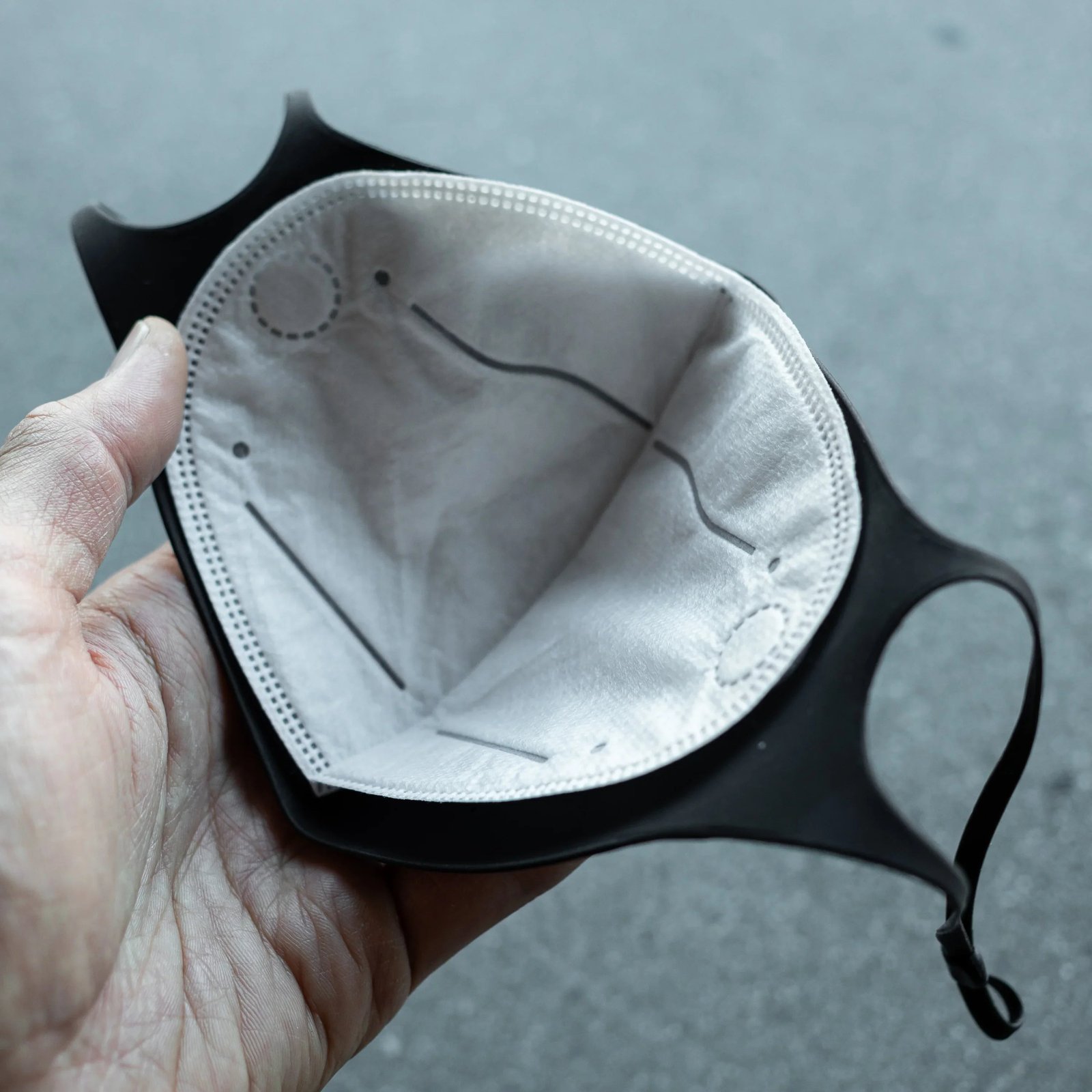 PX-01 Silicone N95 Black Mask 6