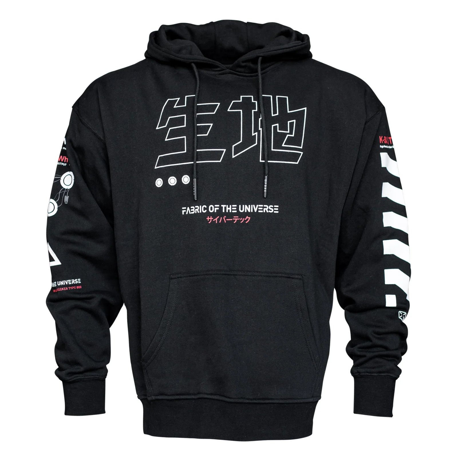 Kitsune-5X RD Black Hoodie 2