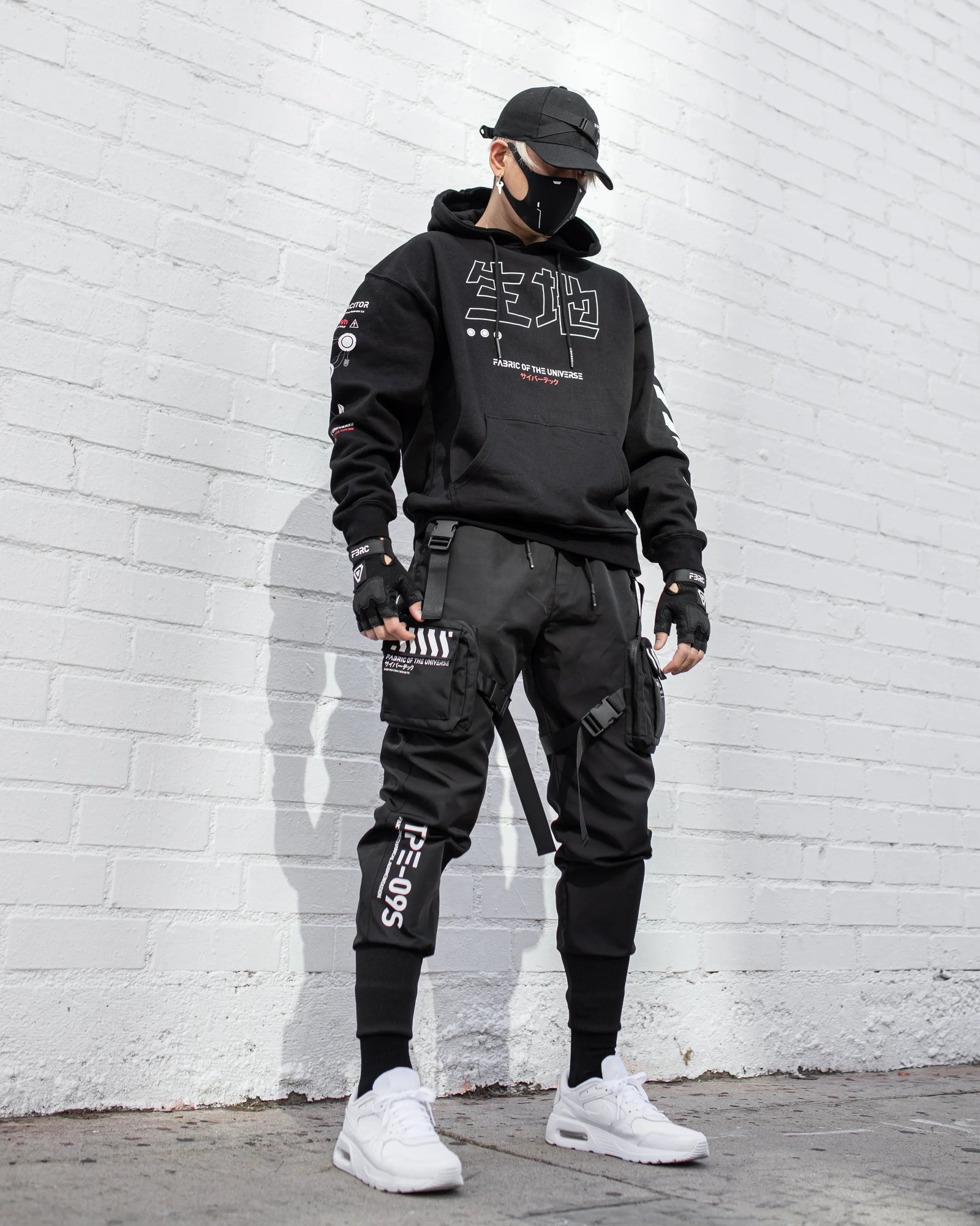 Kitsune-5X RD Black Hoodie 4