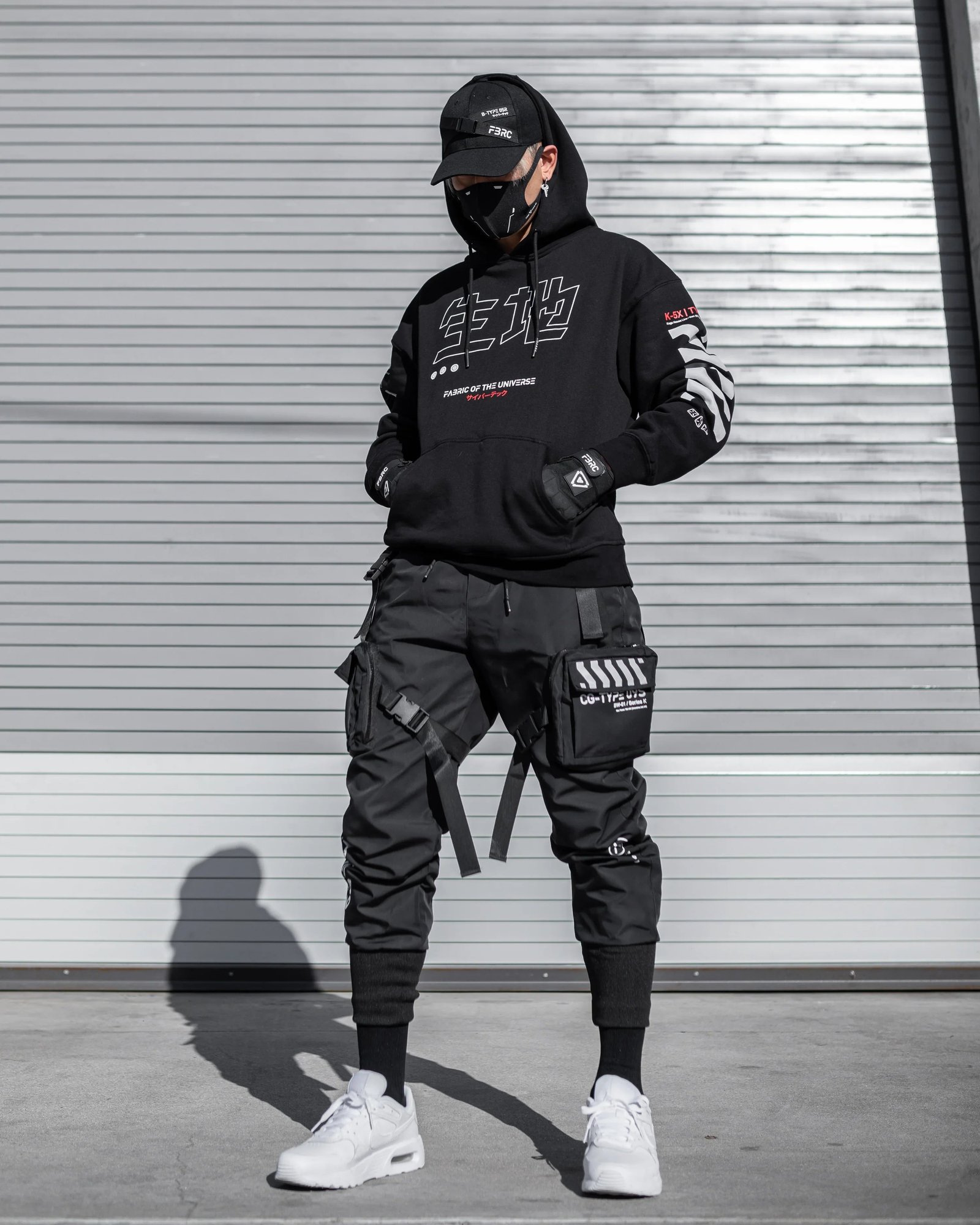 Kitsune-5X RD Black Hoodie 8