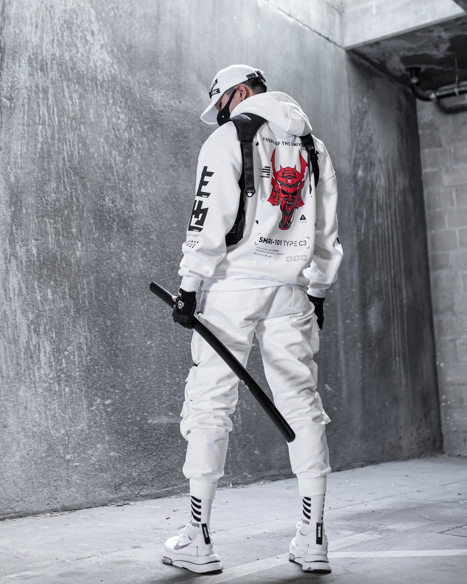 SMRI-101 RD White Hoodie 4