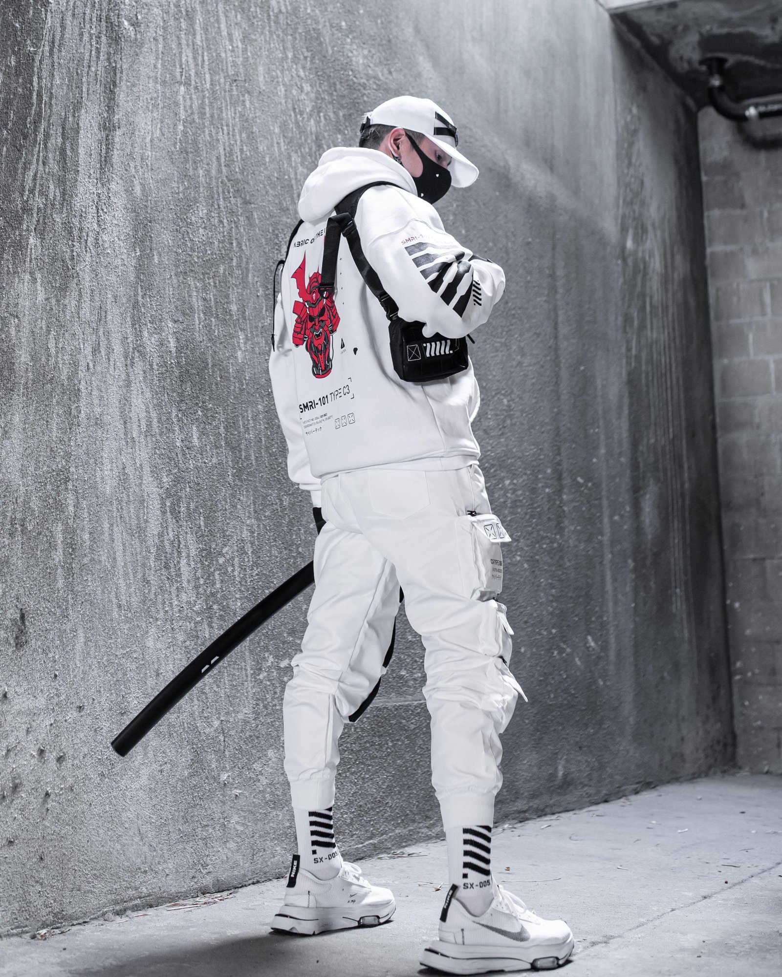 SMRI-101 RD White Hoodie 5