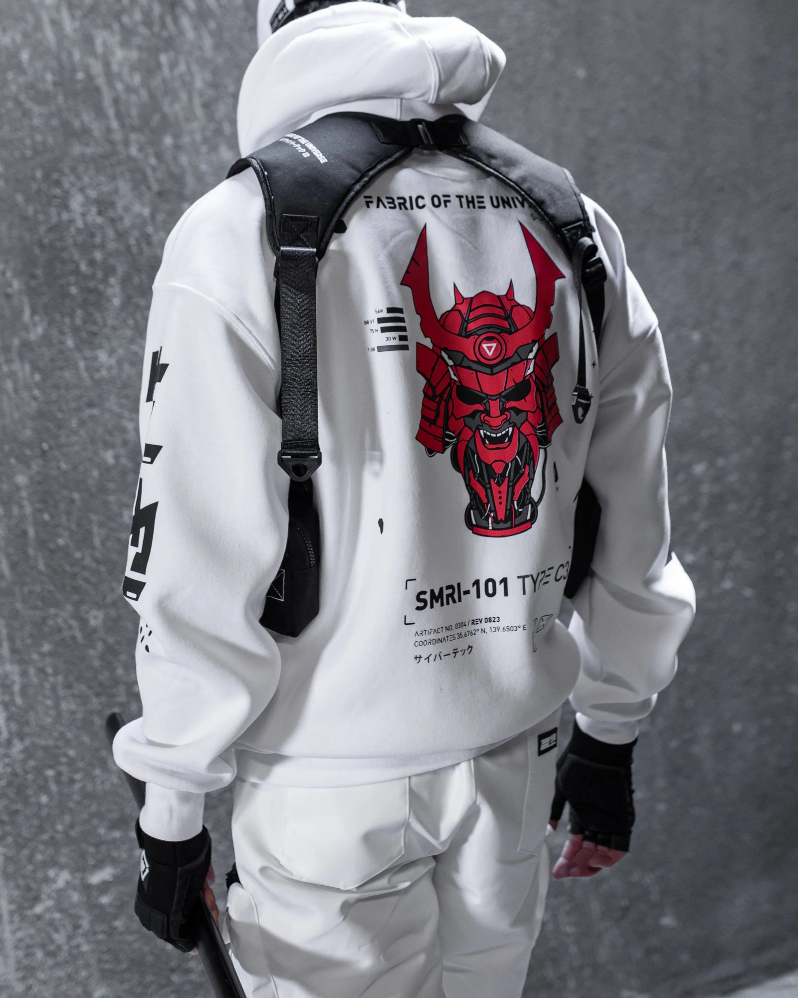 SMRI-101 RD White Hoodie 7