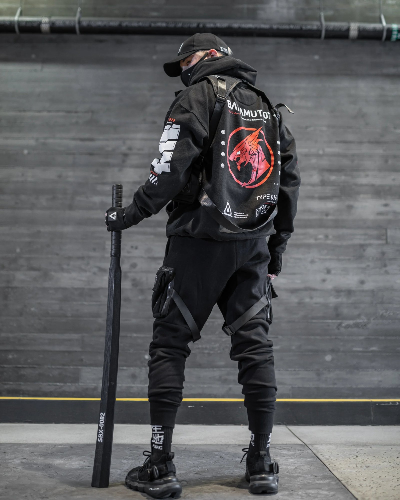 Bahamut-07 RD Black Hoodie 4
