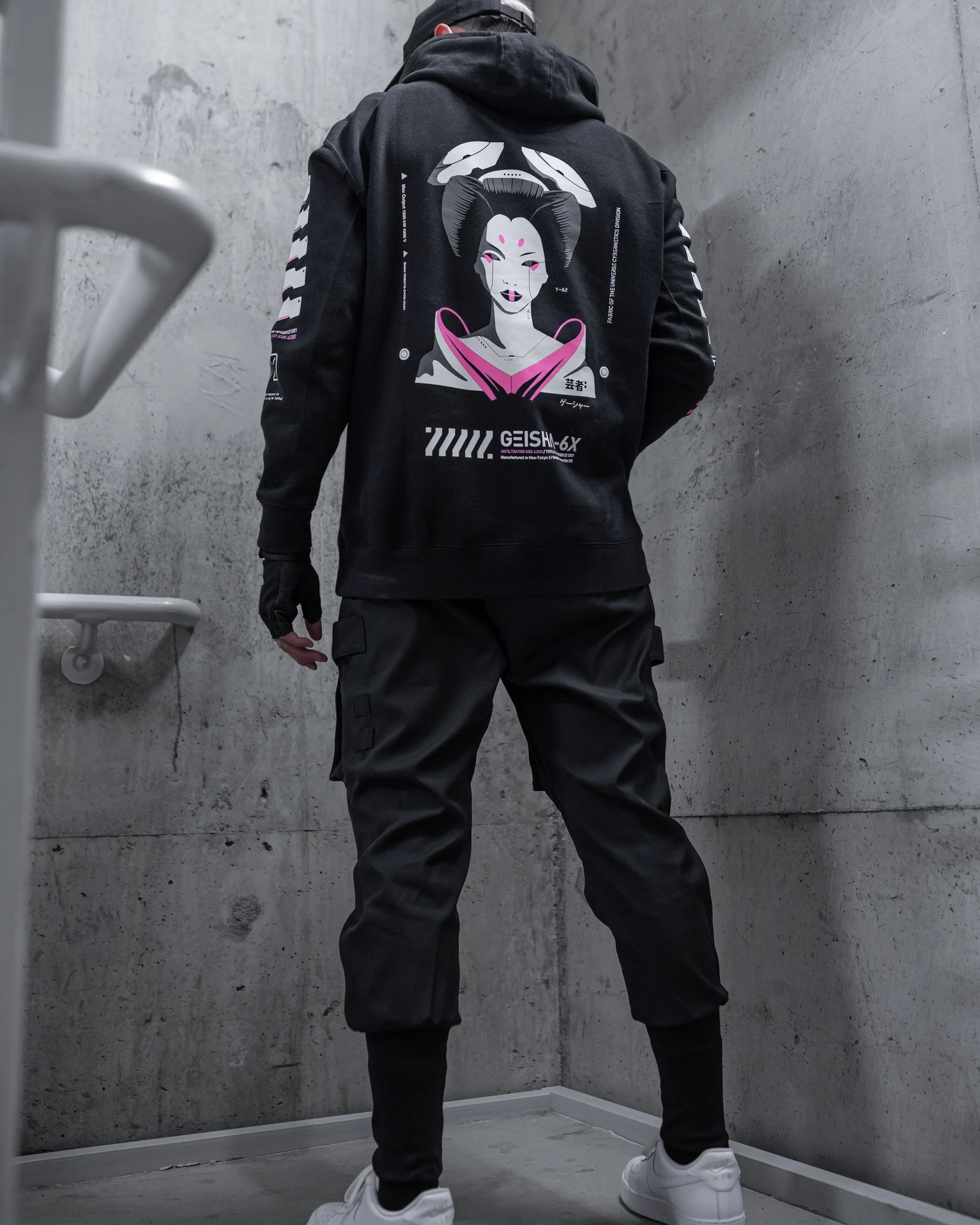 Geisha-6X PN Black Hoodie 3