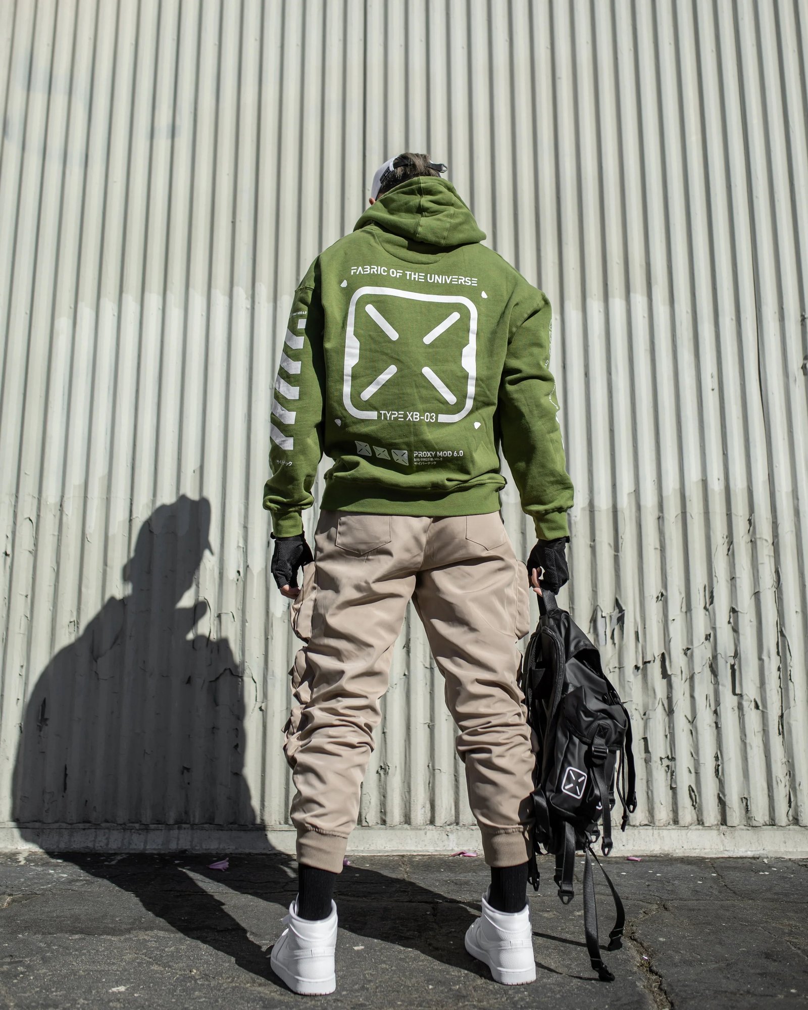 XB-03 Army Green Hoodie 4
