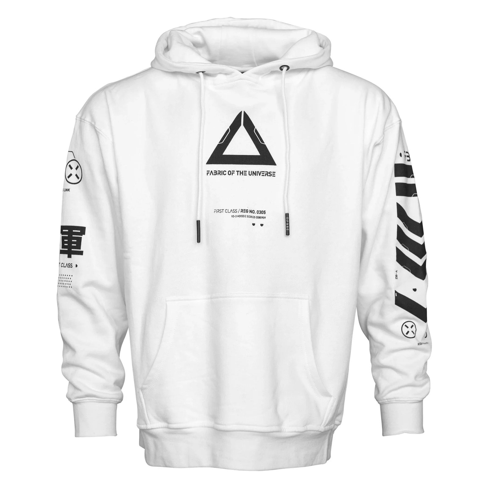 V3-3 White Hoodie 2