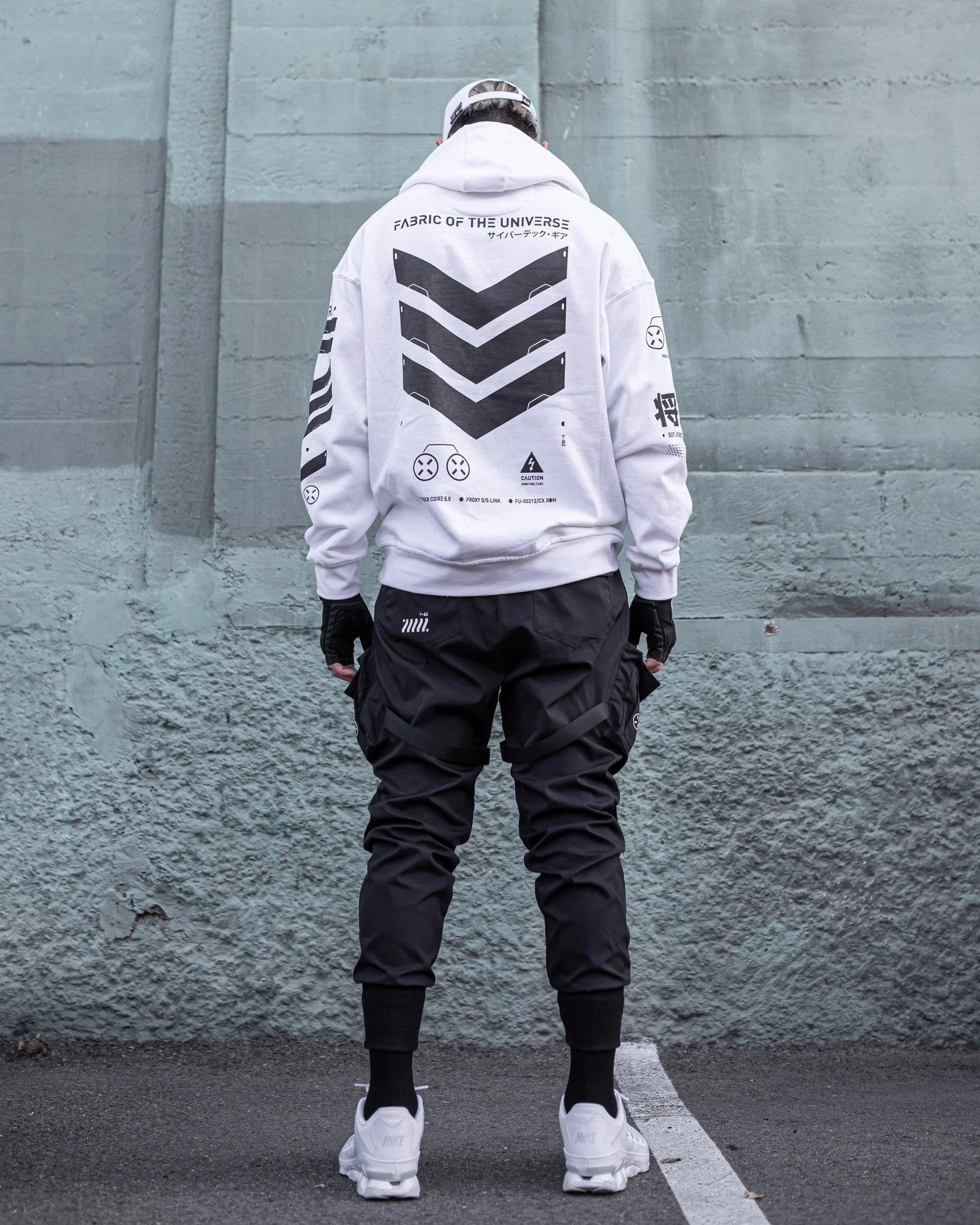 V3-3 White Hoodie 6