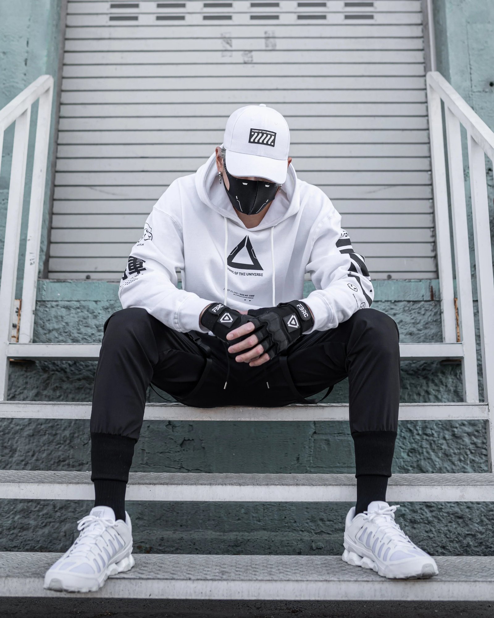 V3-3 White Hoodie 7