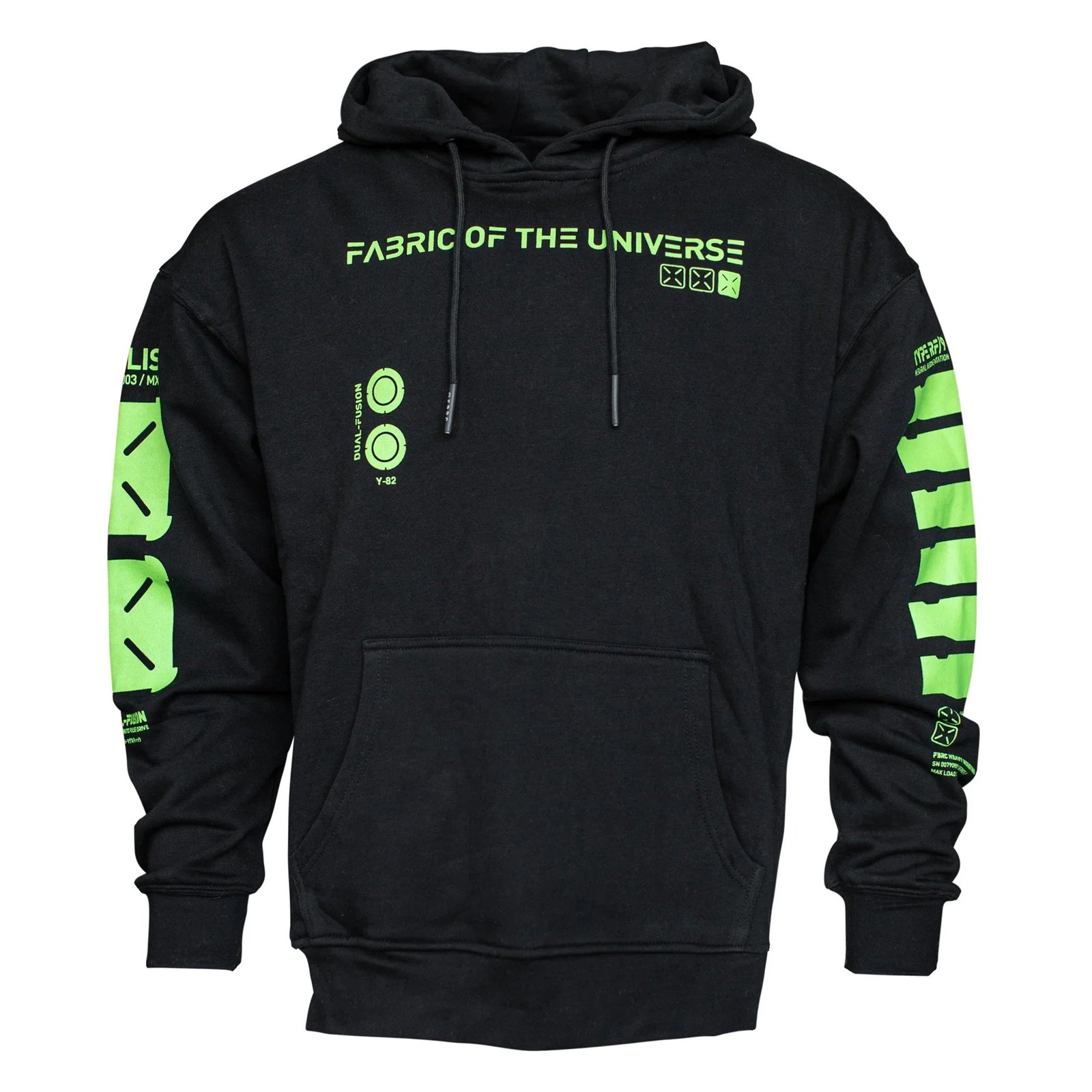 Y-2050 Black Lime Hoodie 2