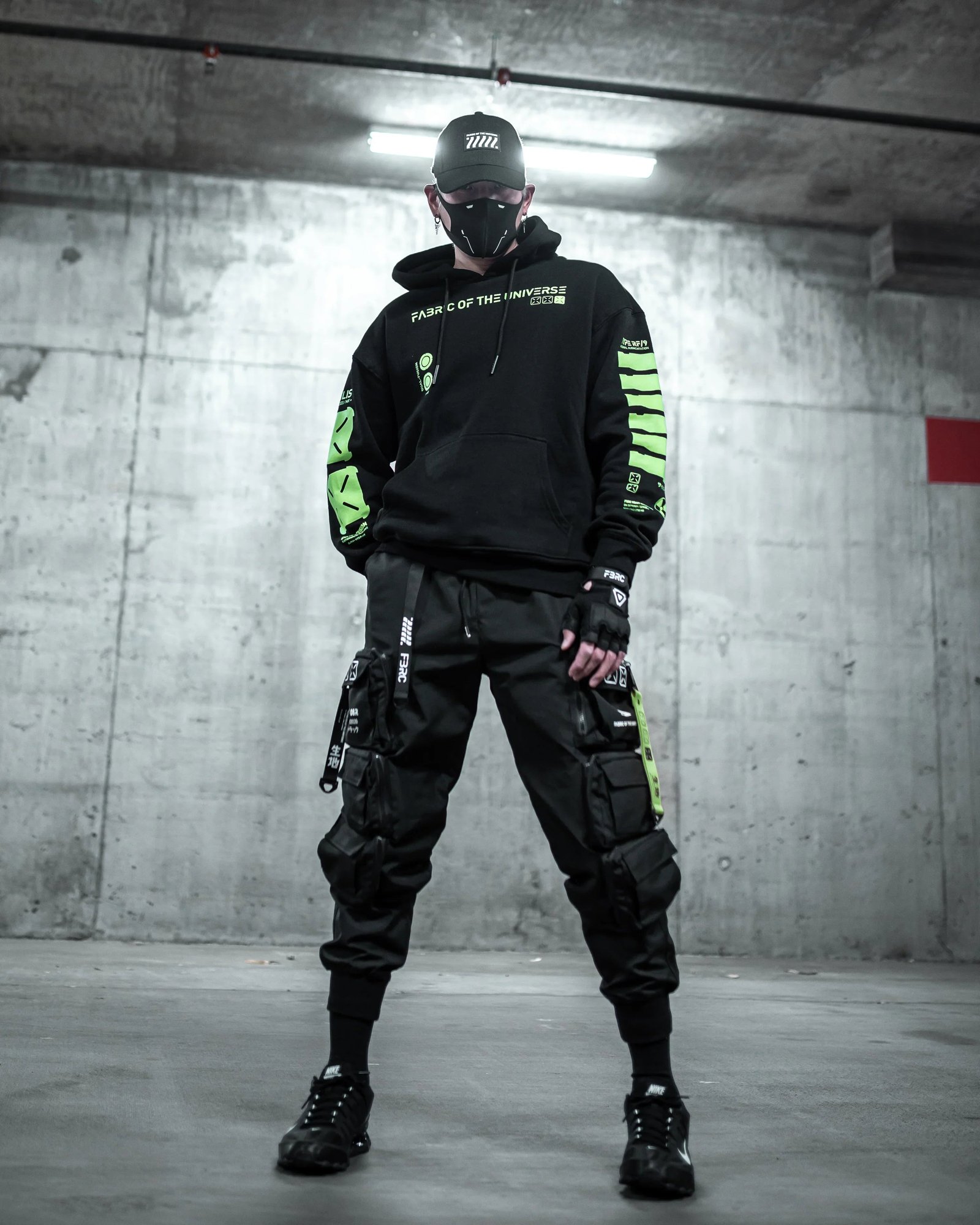 Y-2050 Black Lime Hoodie 3