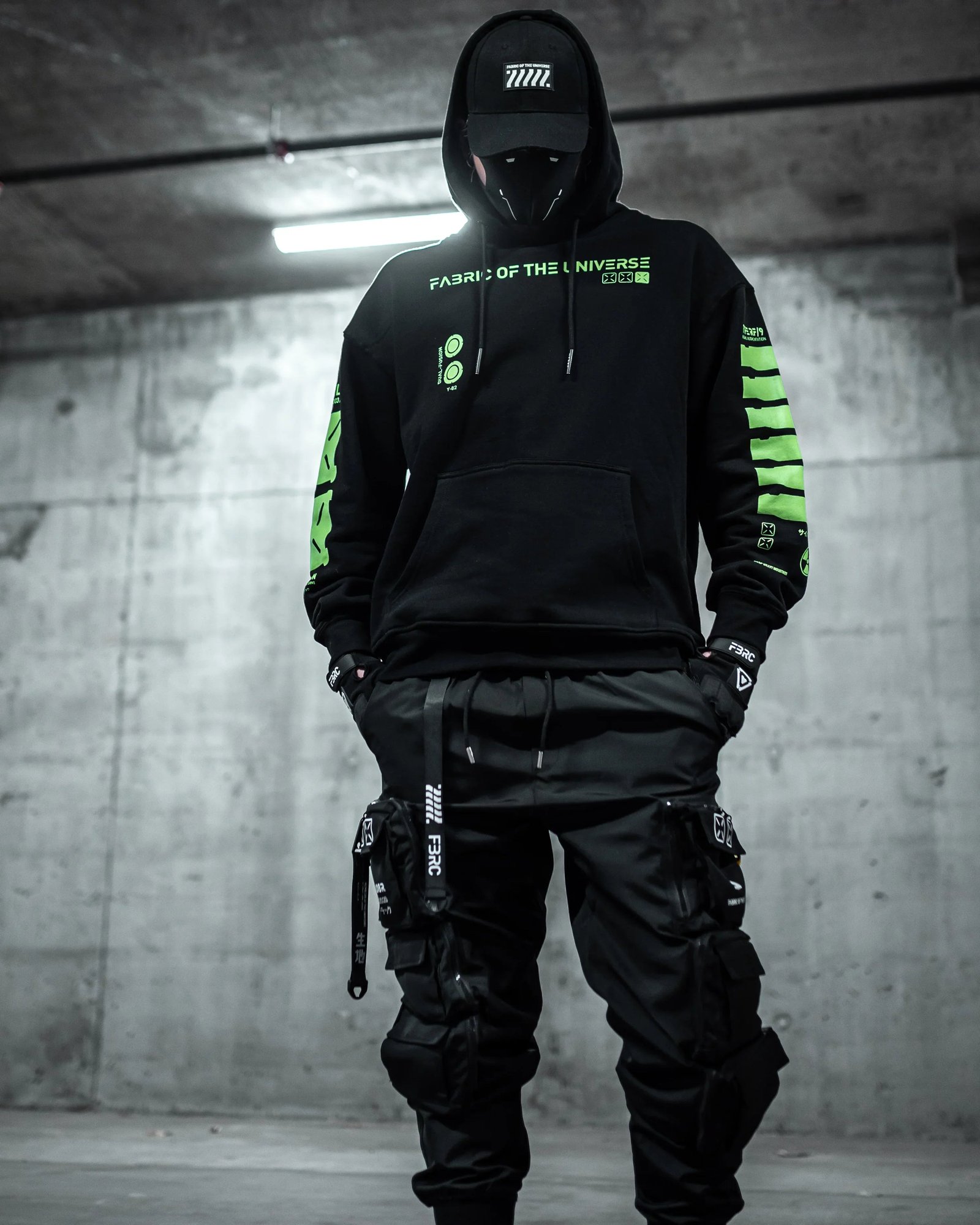 Y-2050 Black Lime Hoodie 5