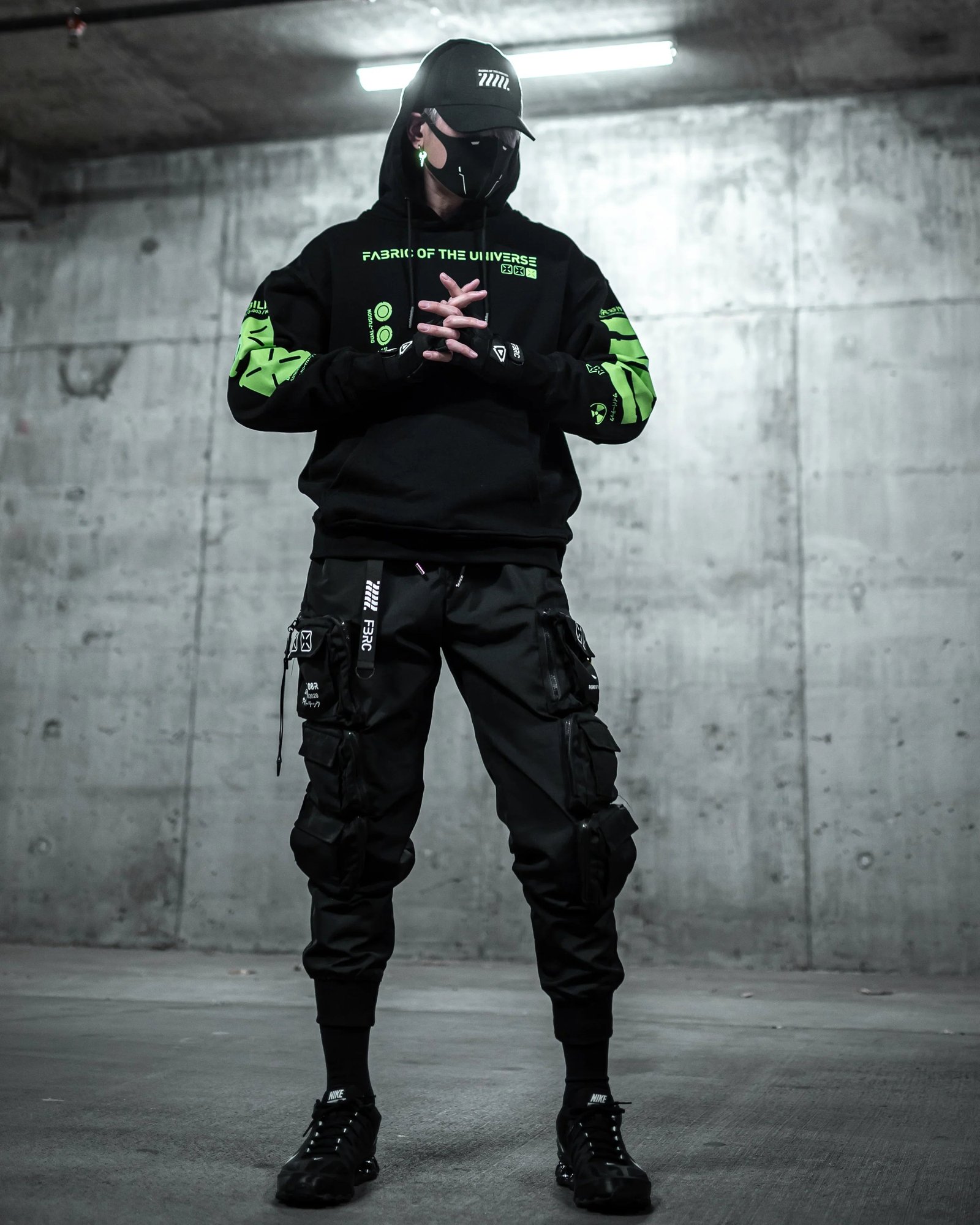 Y-2050 Black Lime Hoodie 7