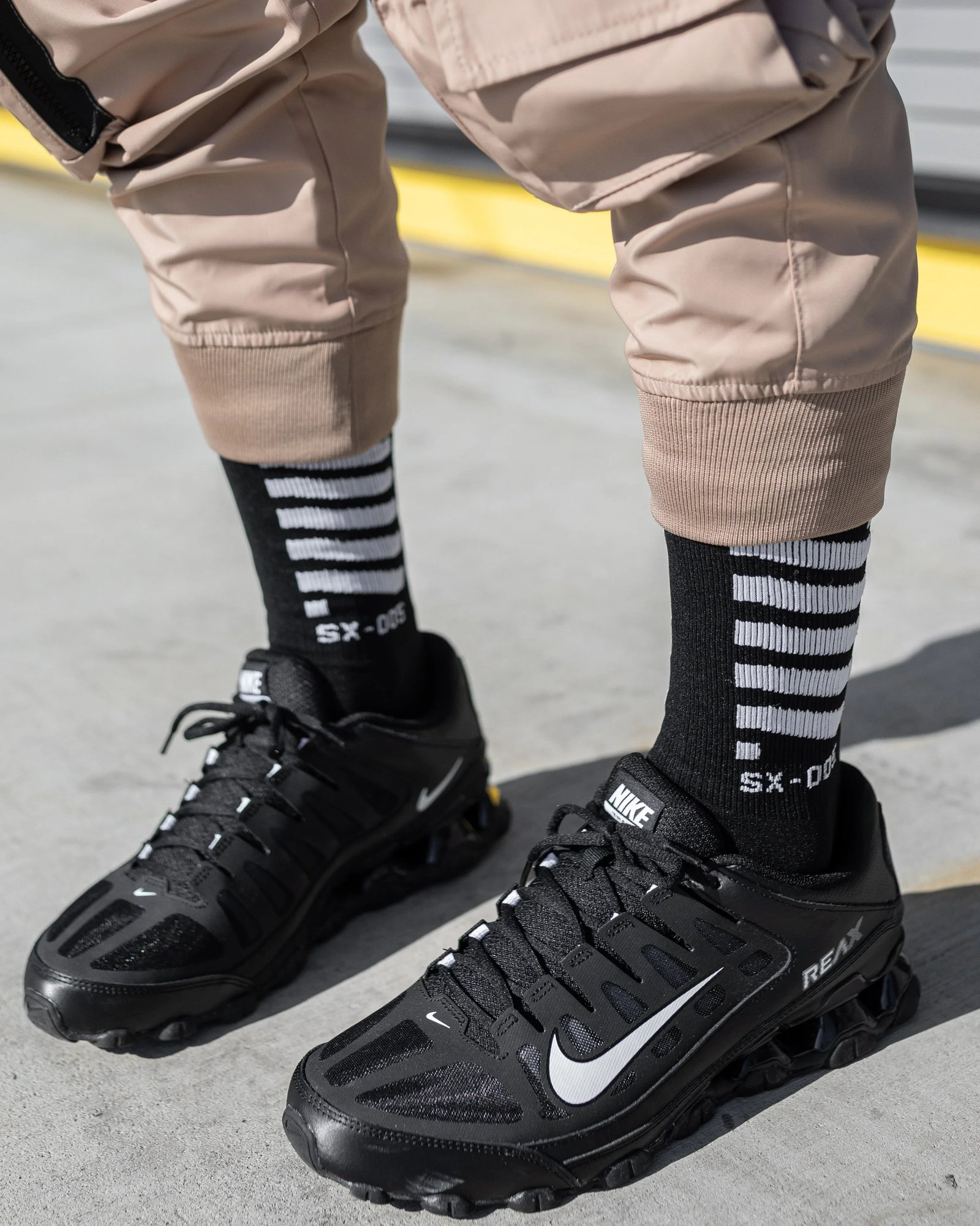 SX-005 Black Crew Socks 2