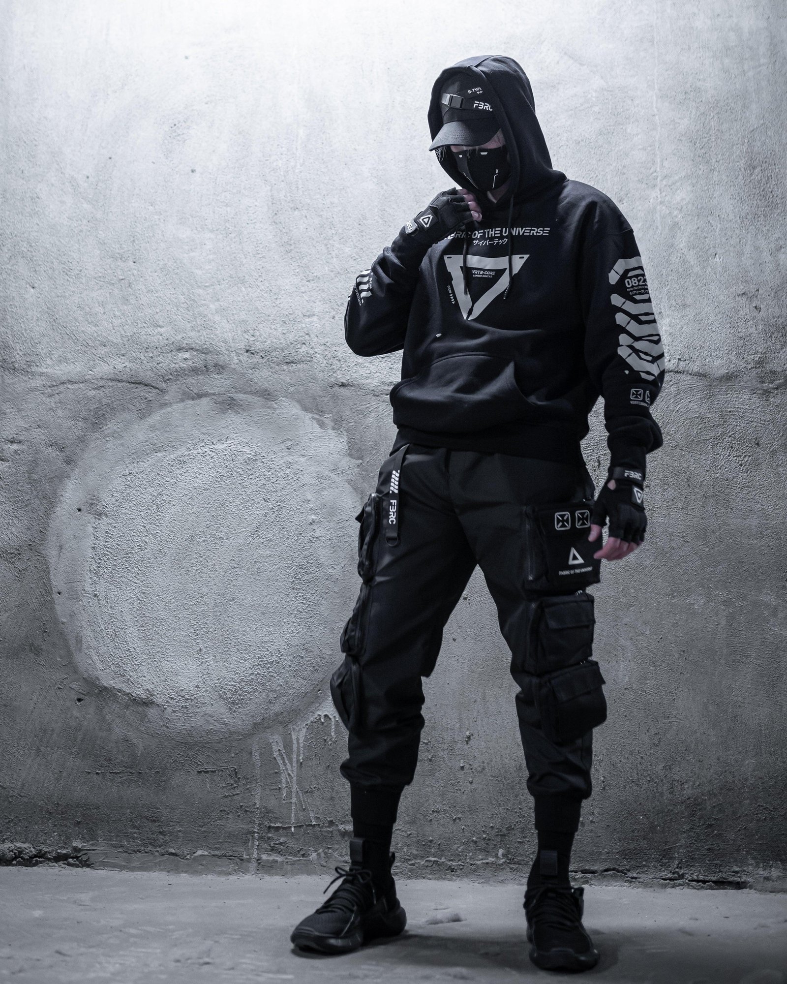 VRTB-02 Black Reflective Hoodie 4