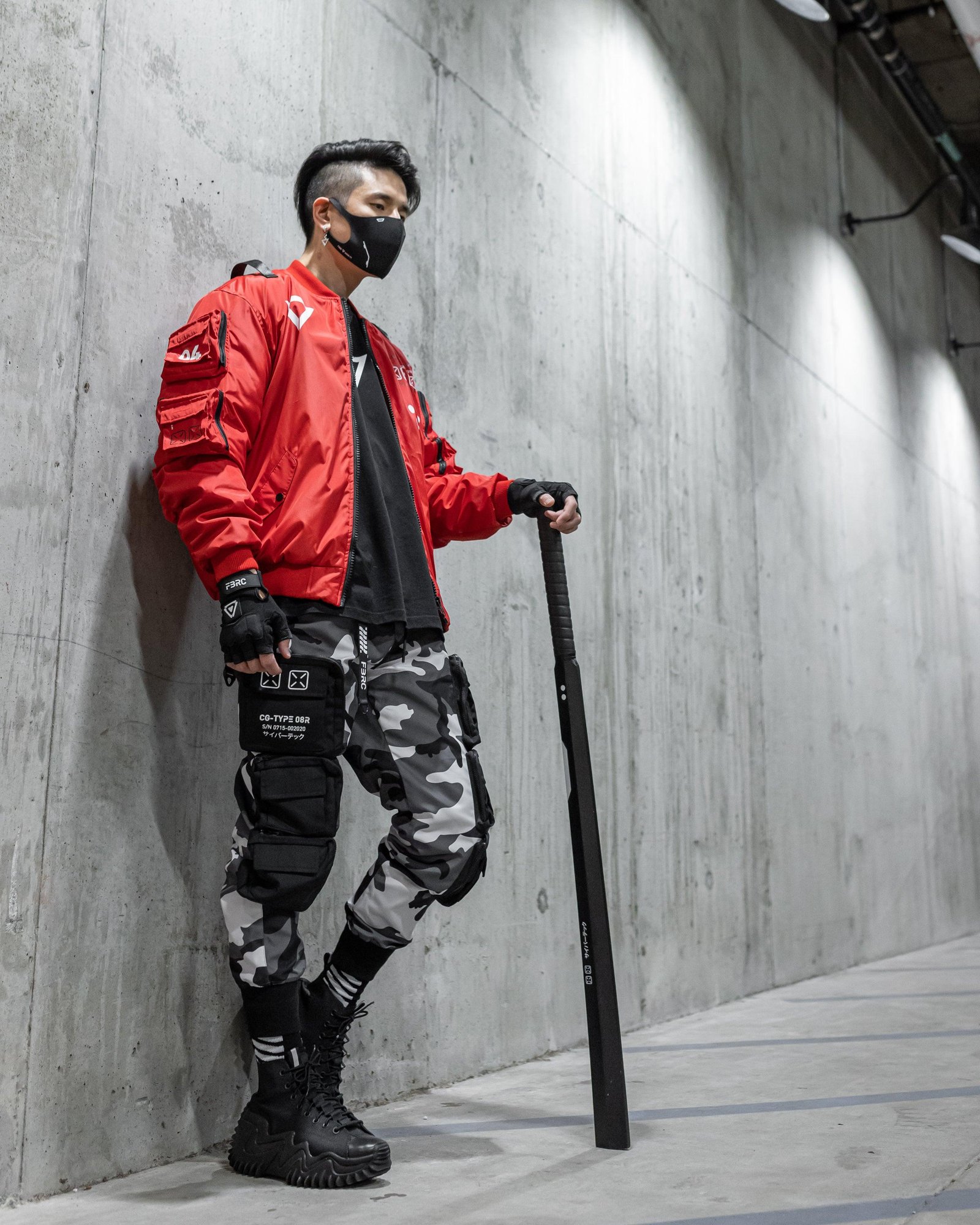 XB-03 Red Bomber Jacket 3