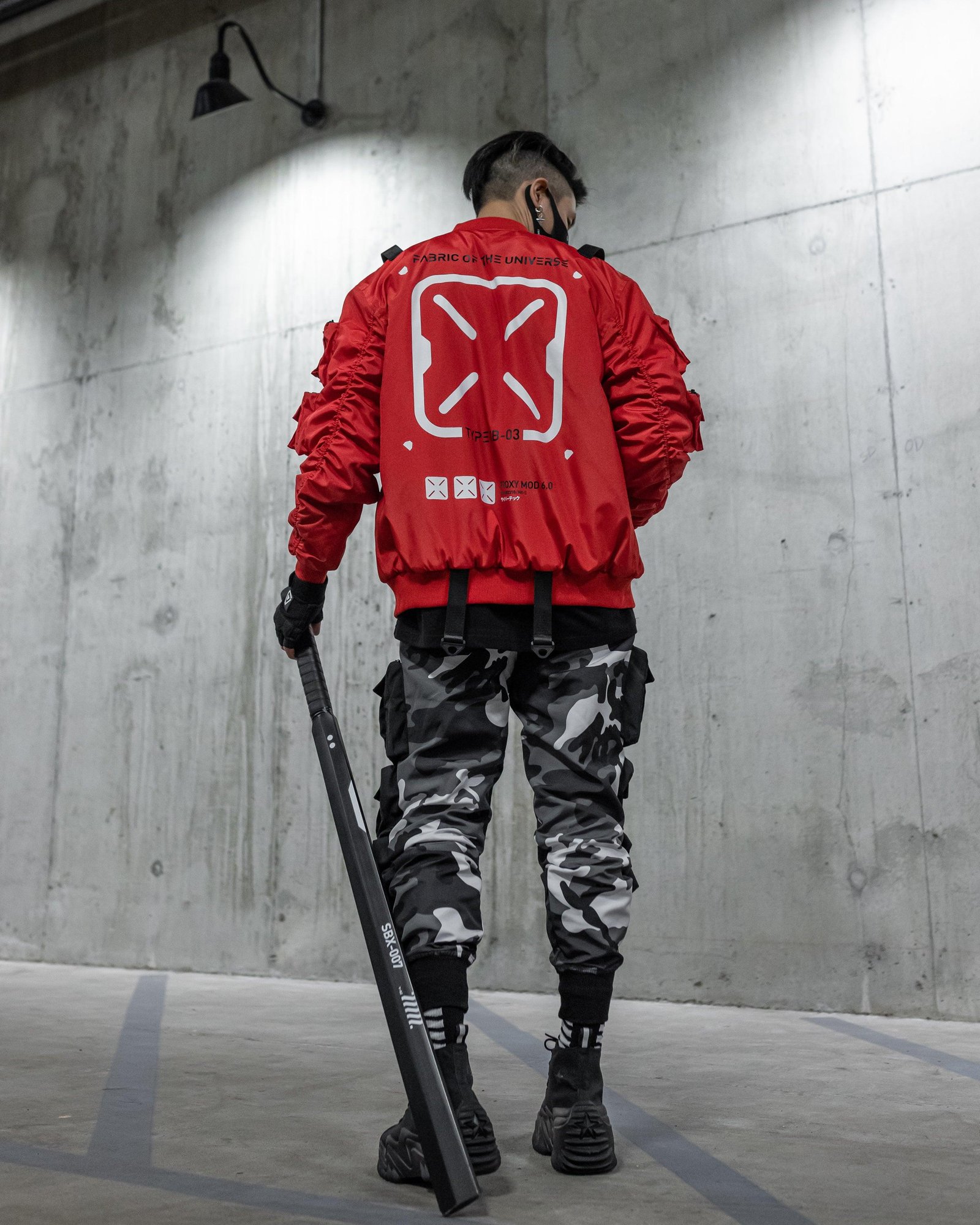XB-03 Red Bomber Jacket 4