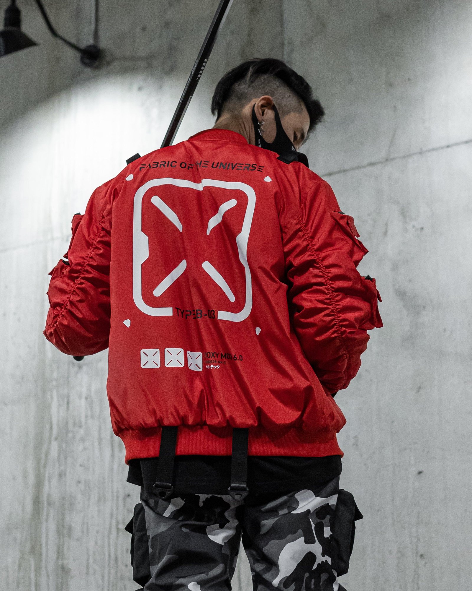 XB-03 Red Bomber Jacket 5