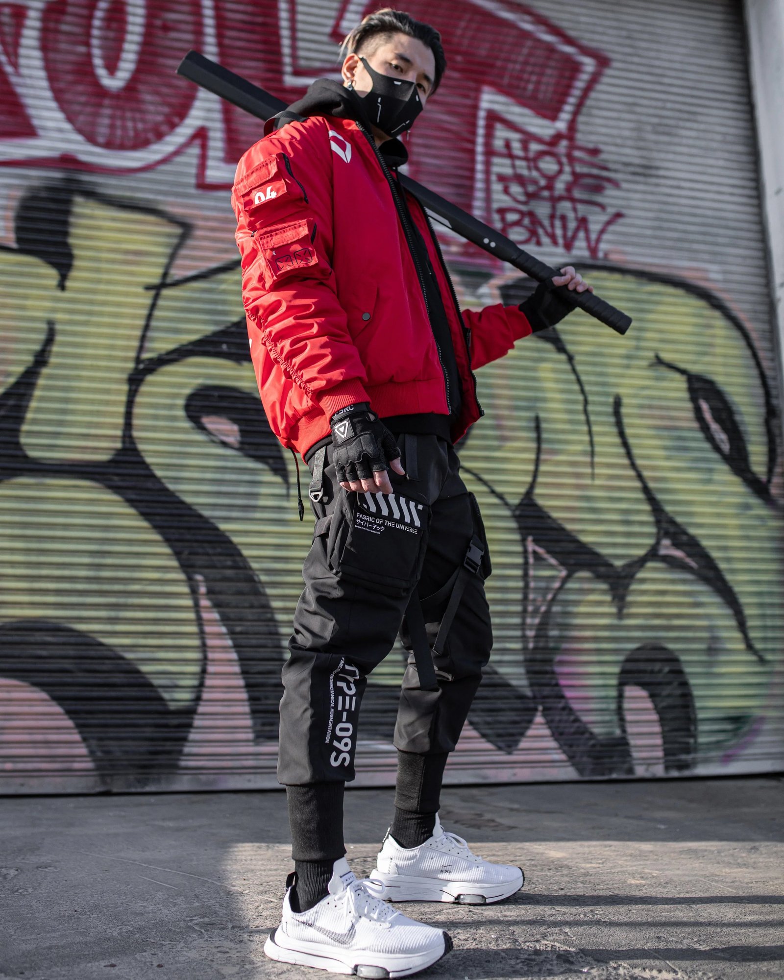 XB-03 Red Bomber Jacket 7