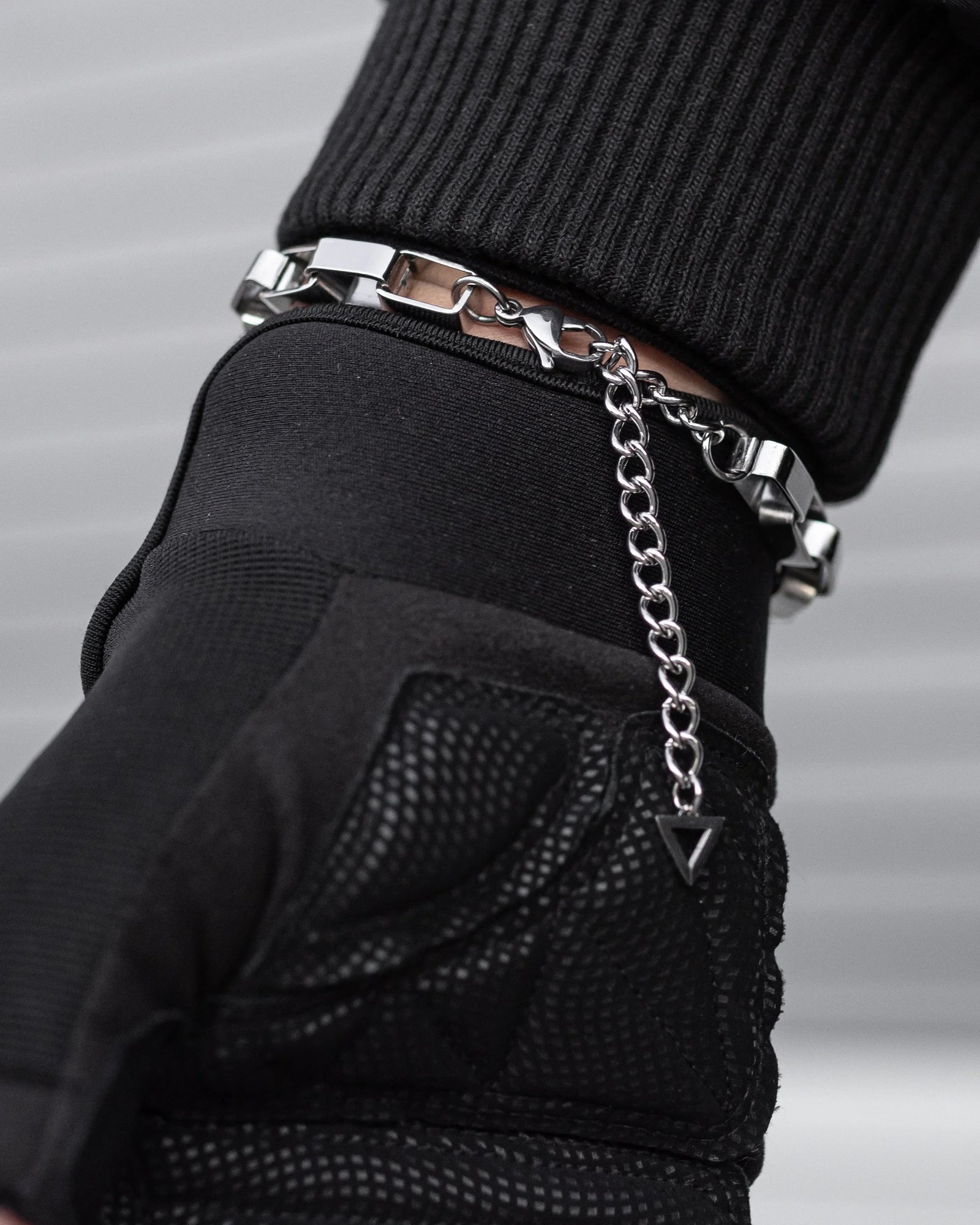 BR-010 Square Link Steel Bracelet 3