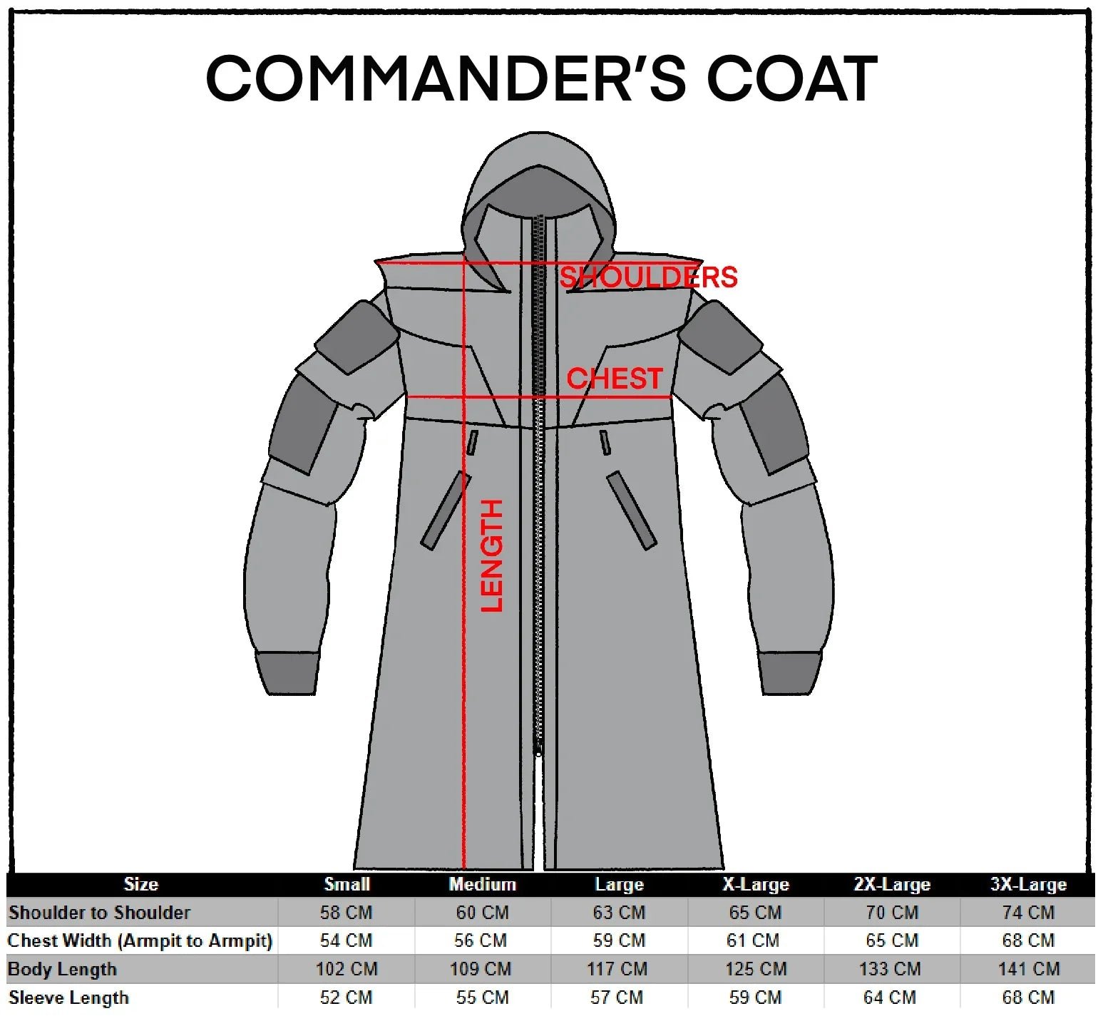 CC-020 Black Commander's Coat 10