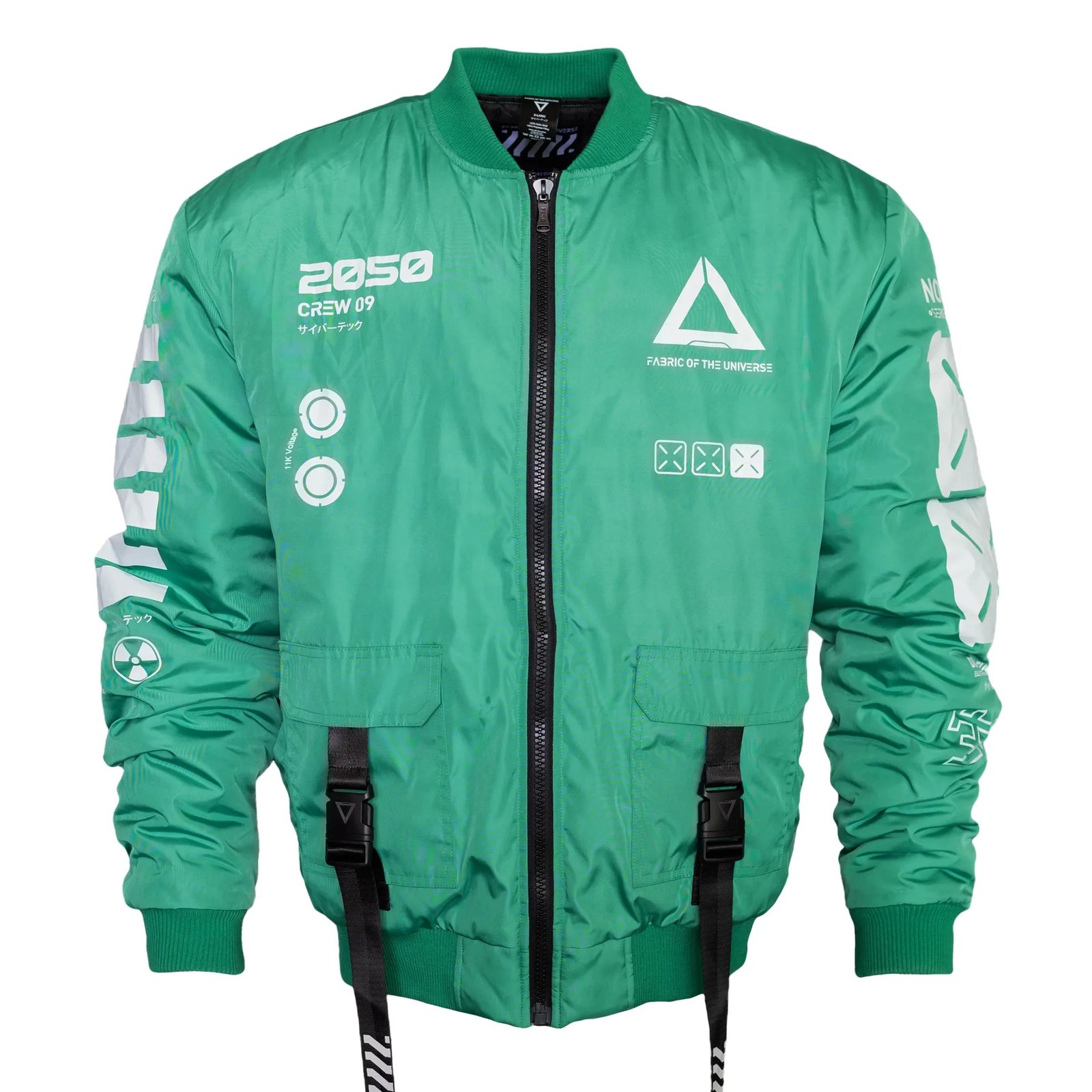 Y-2050 Green Bomber Jacket 2