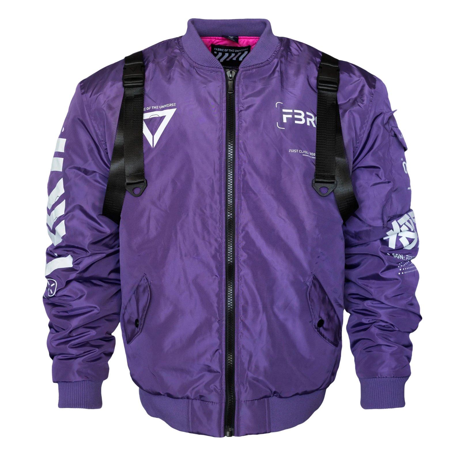 V3-3 Purple Bomber Jacket 2