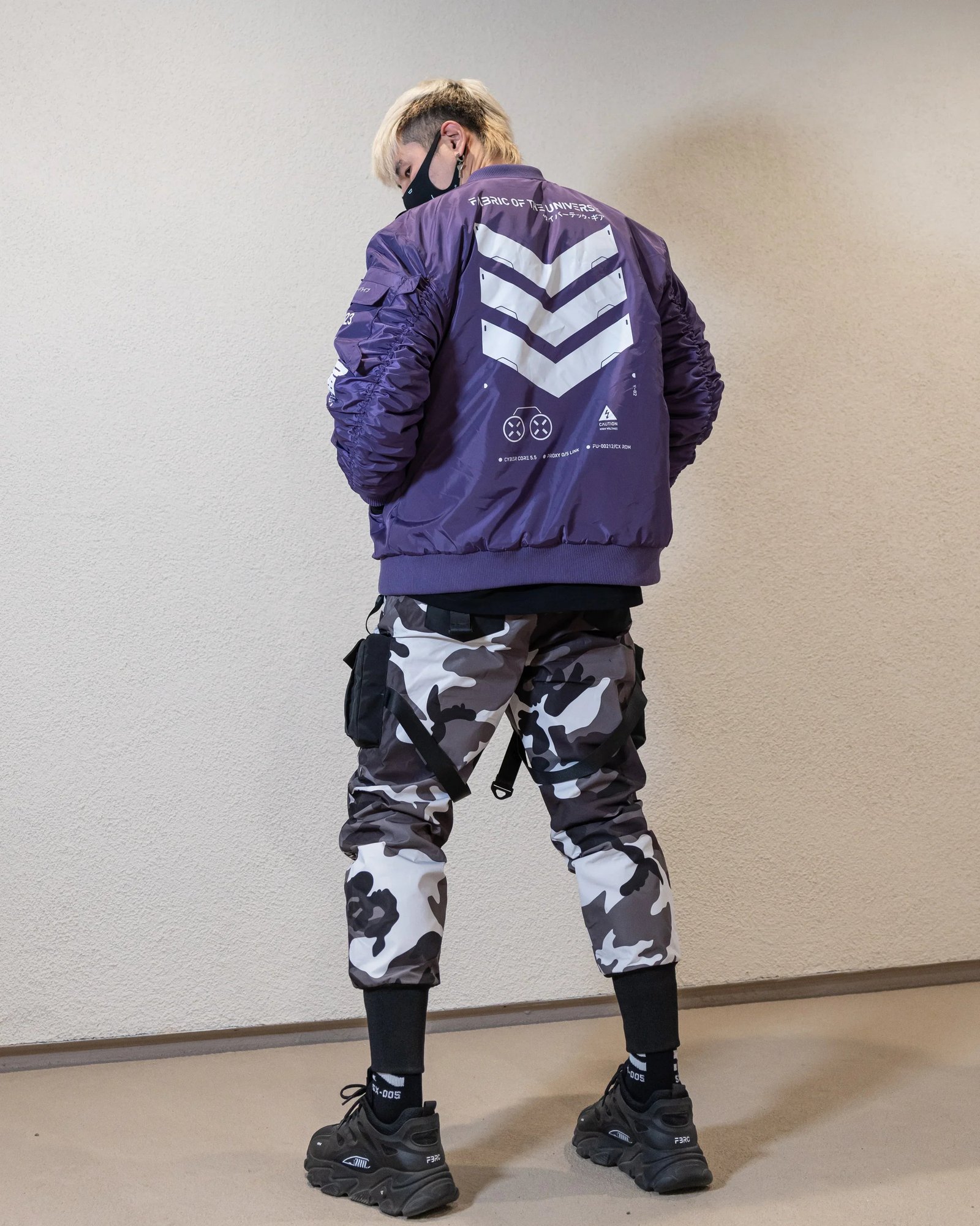 V3-3 Purple Bomber Jacket 4