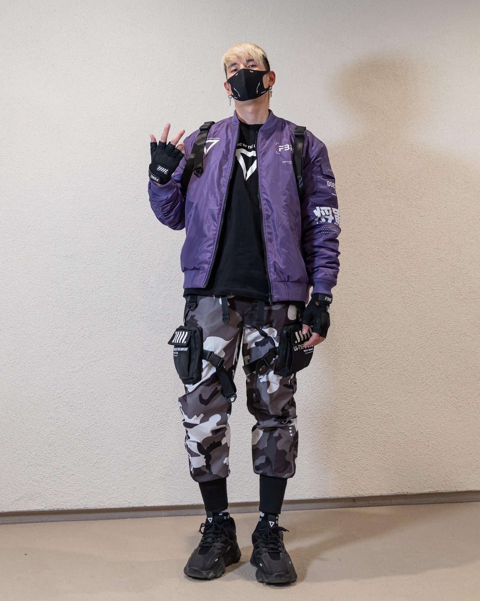 V3-3 Purple Bomber Jacket 5