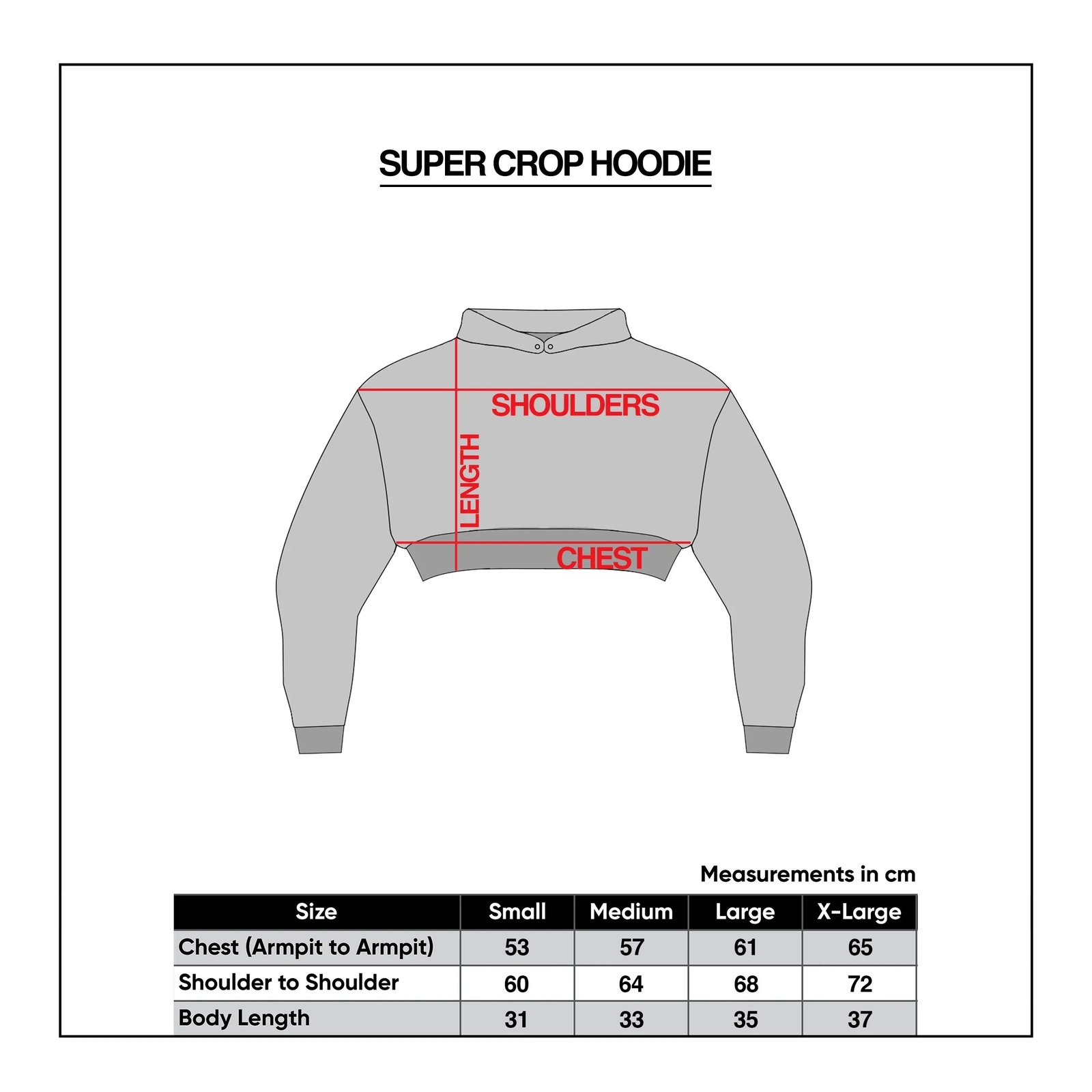 Augmental Black Super Crop Hoodie 3