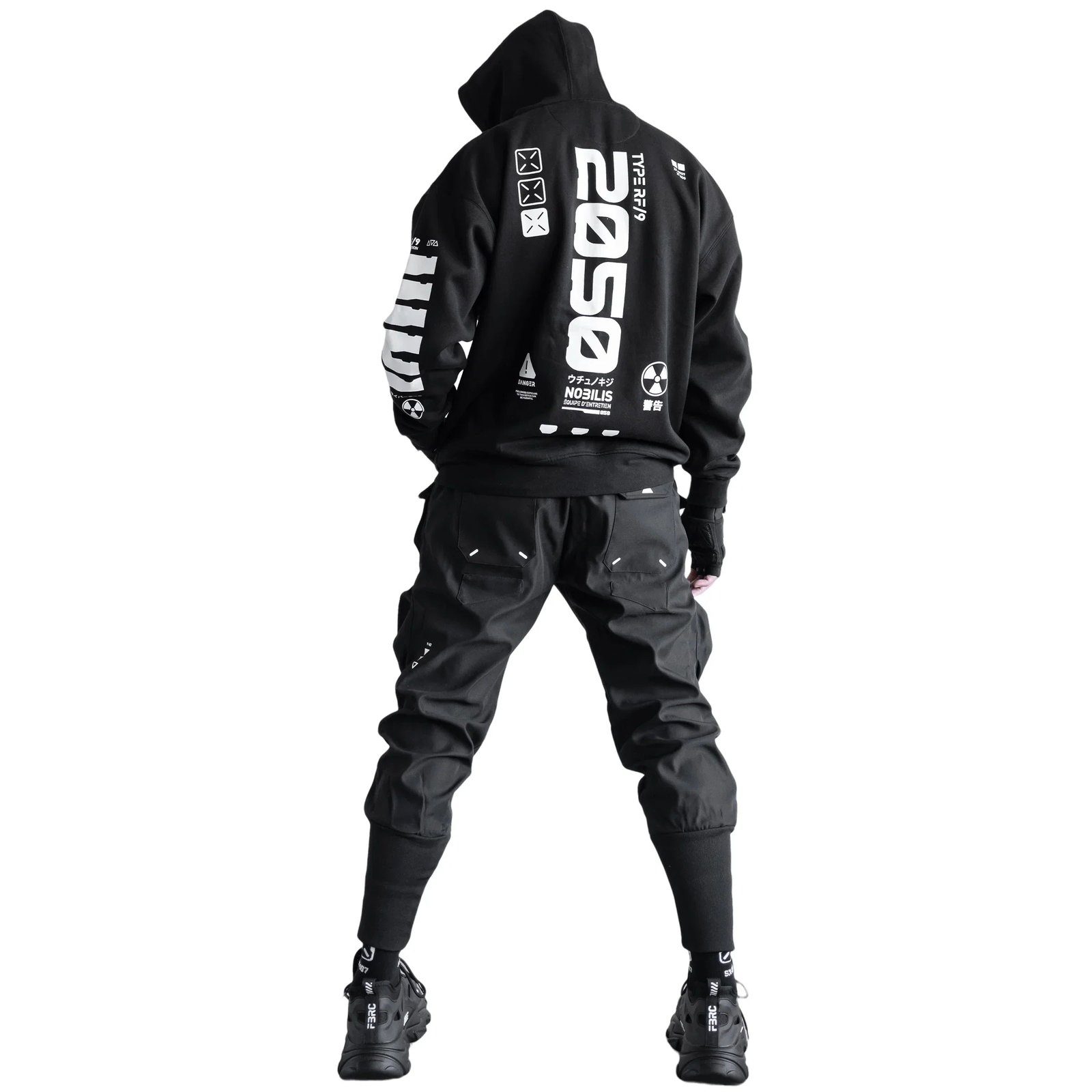 Y-2050 Black Zip Hoodie 5