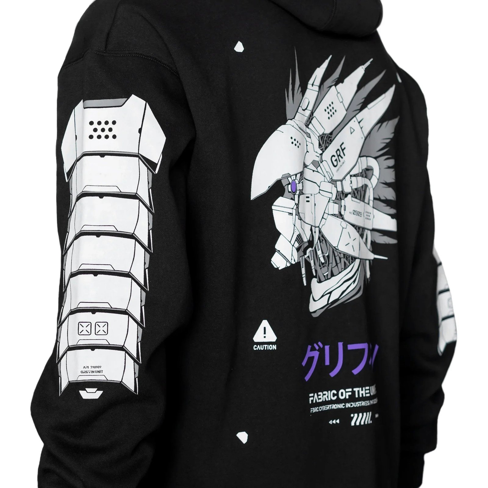 Griffin-0909 Black Purple Hoodie 3