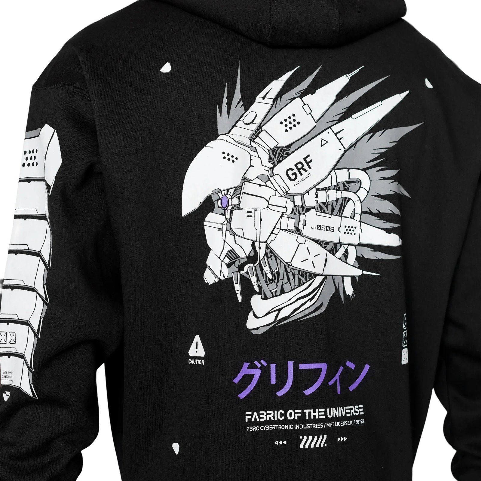 Griffin-0909 Black Purple Hoodie 5