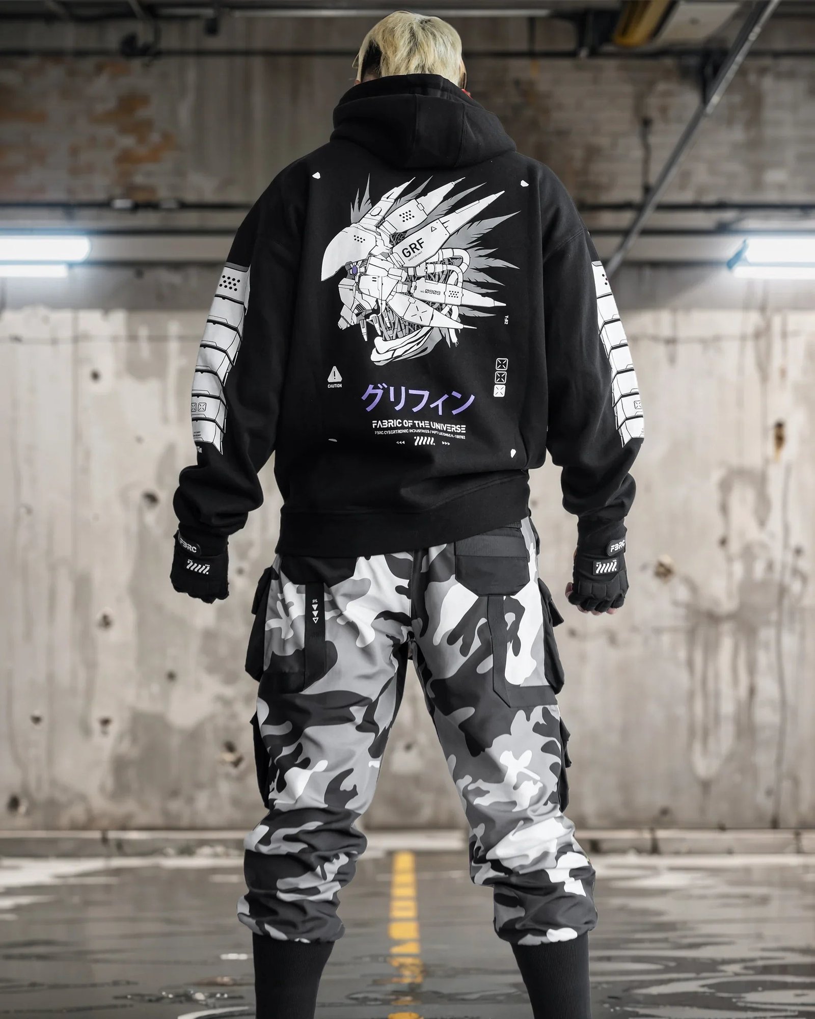 Griffin-0909 Black Purple Hoodie 6