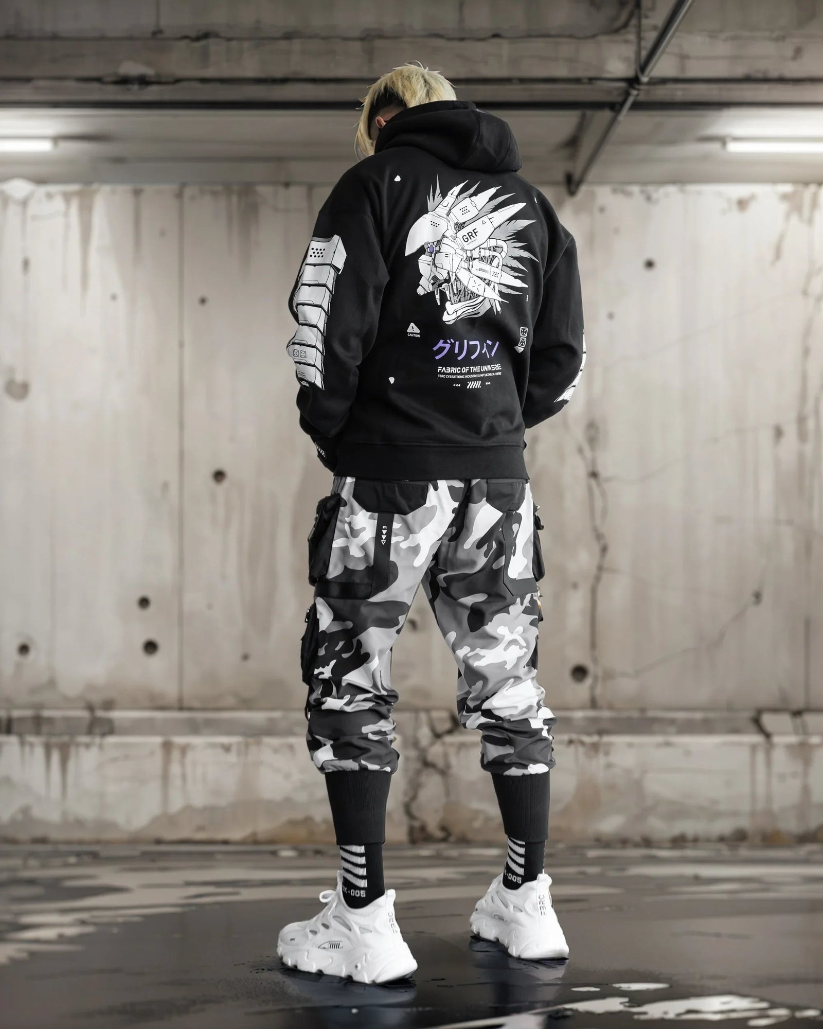Griffin-0909 Black Purple Hoodie 7