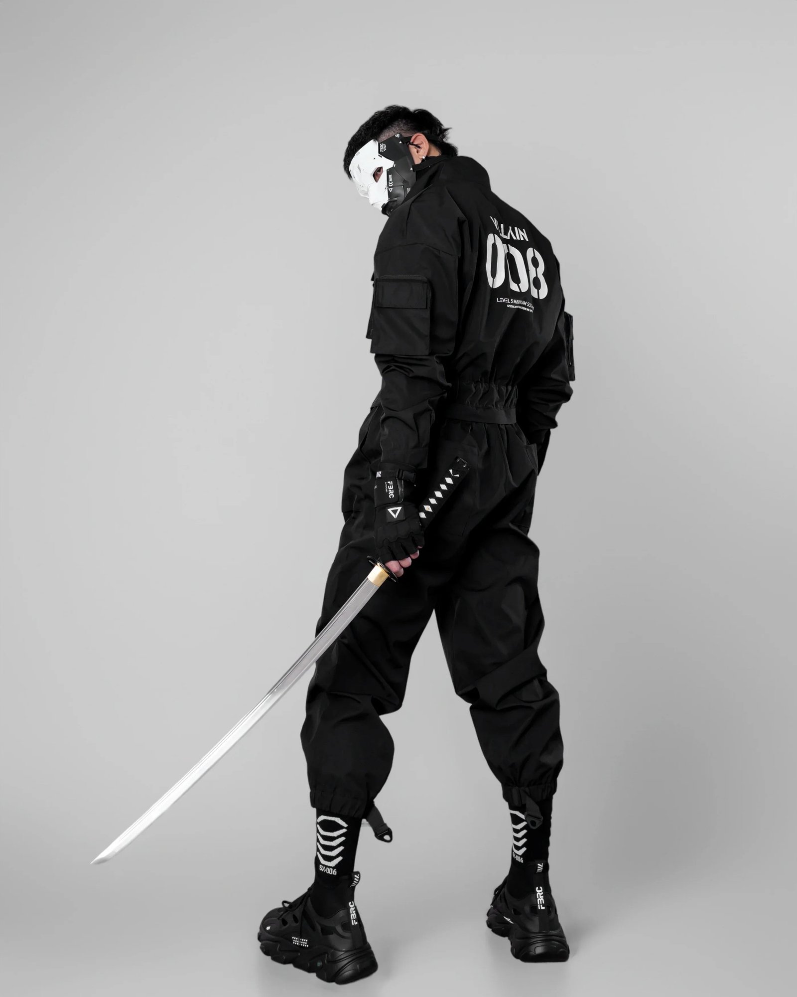 VJ-008 Black Villain Jumpsuit 6