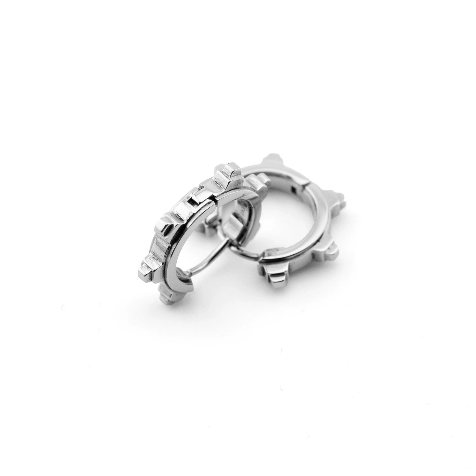 SP-01B Steel Spike Earrings 2