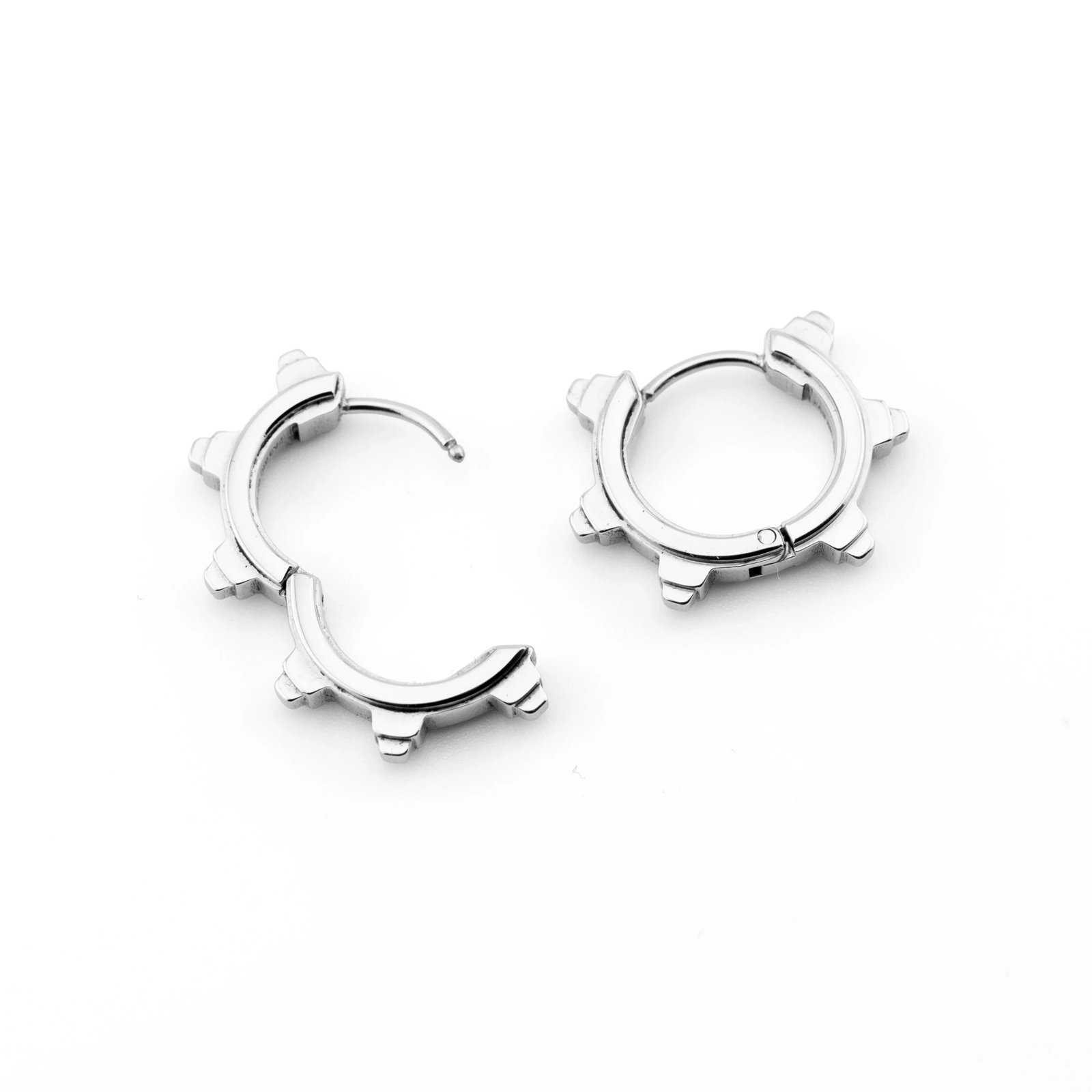 SP-01B Steel Spike Earrings 4