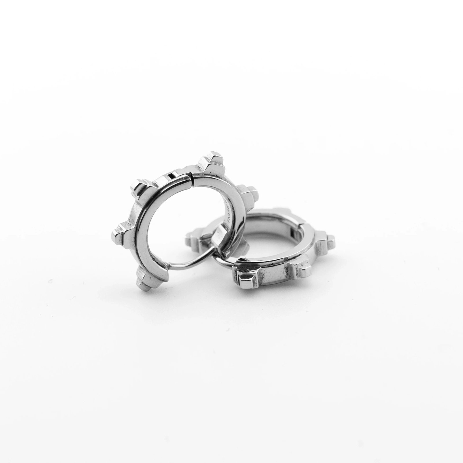 SP-01B Steel Spike Earrings 5