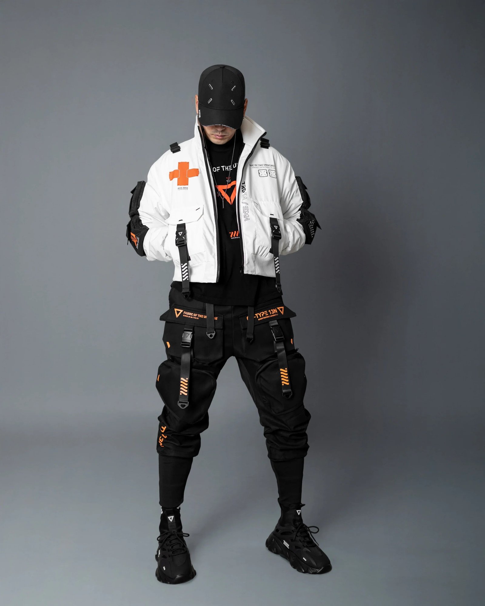 Medic White Short Bomber Jacket 4