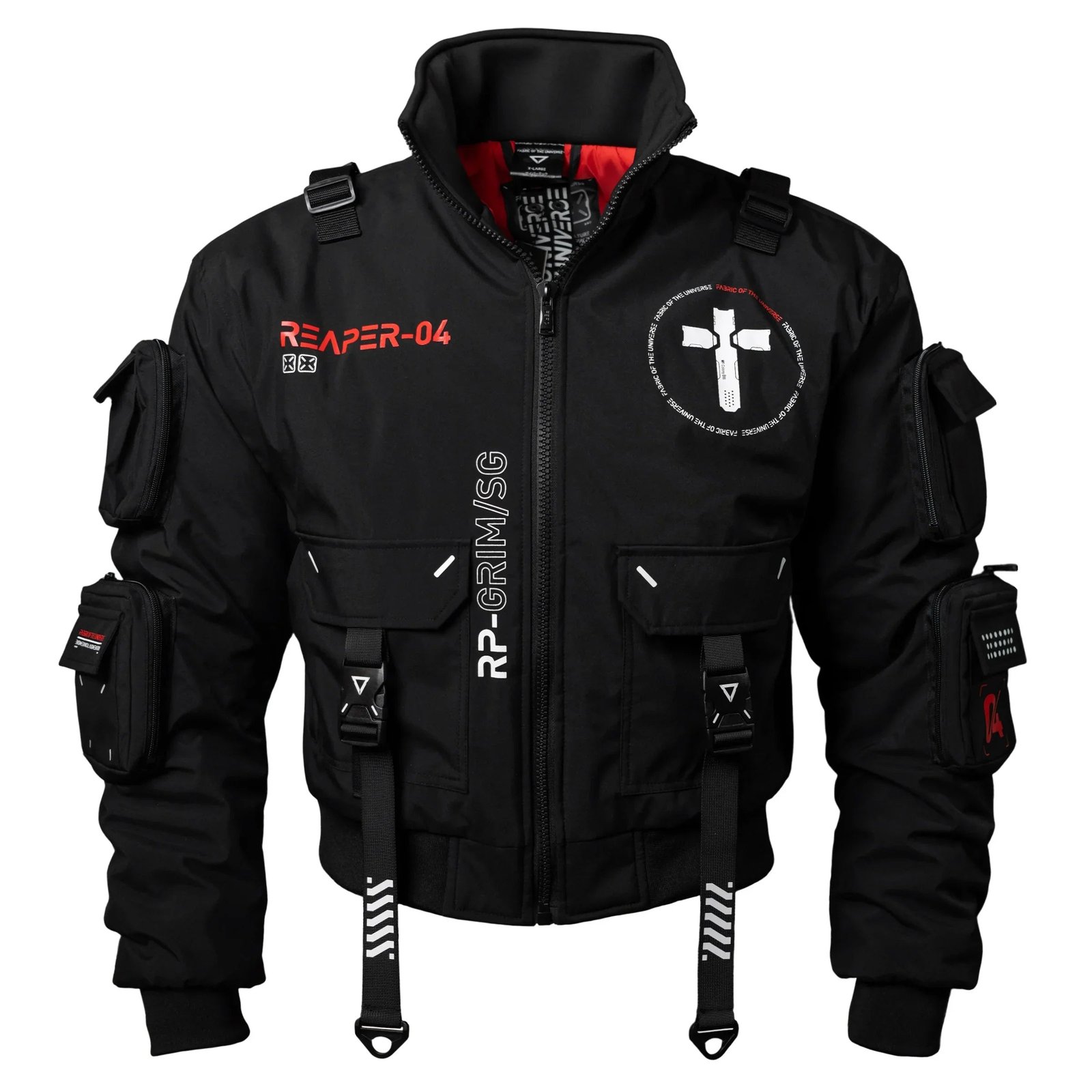 Reaper Black Short Bomber Jacket 2