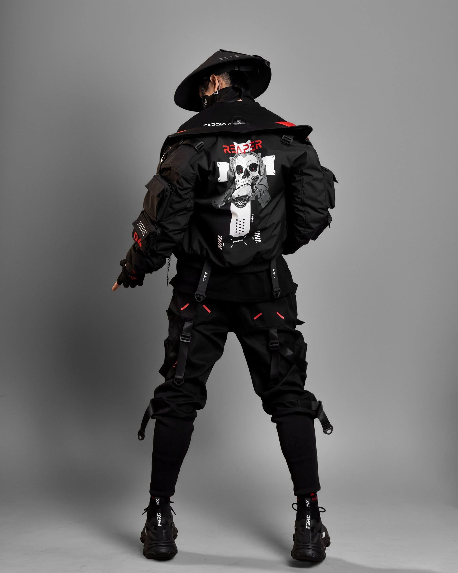 Reaper Black Short Bomber Jacket 6