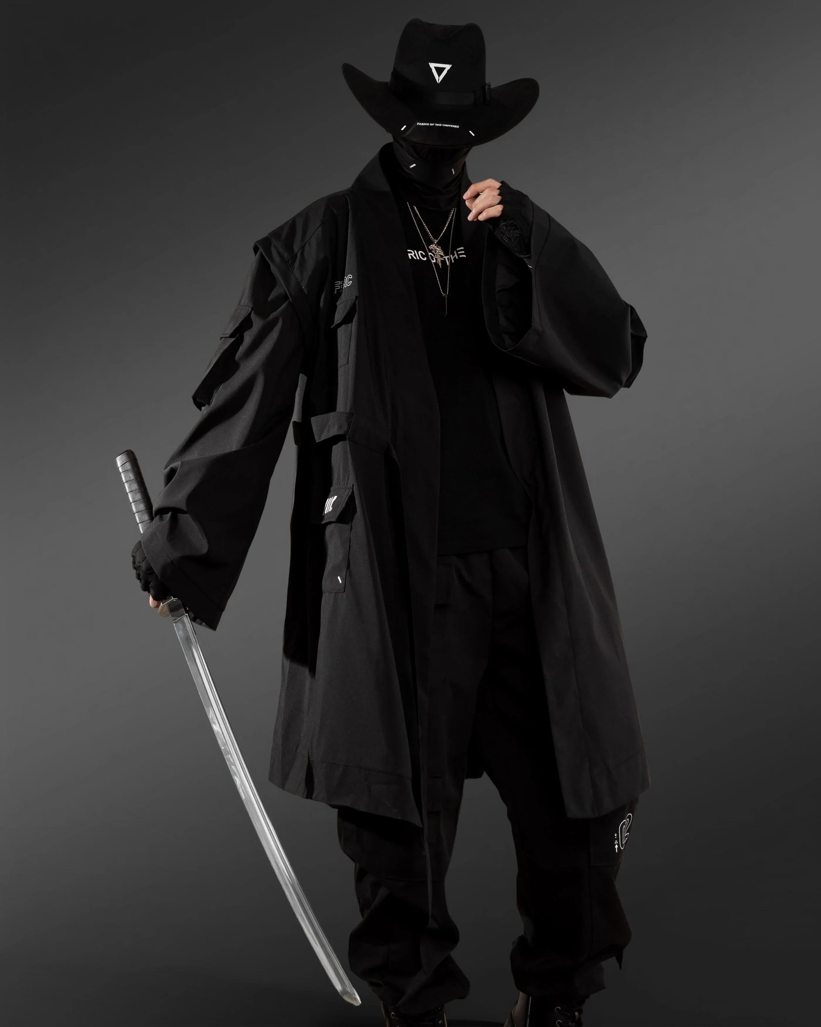 CH-1 Black Cowboy Hat 6