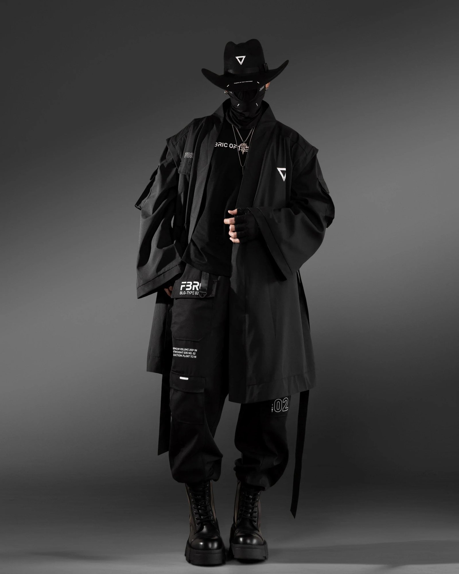 CH-1 Black Cowboy Hat 8
